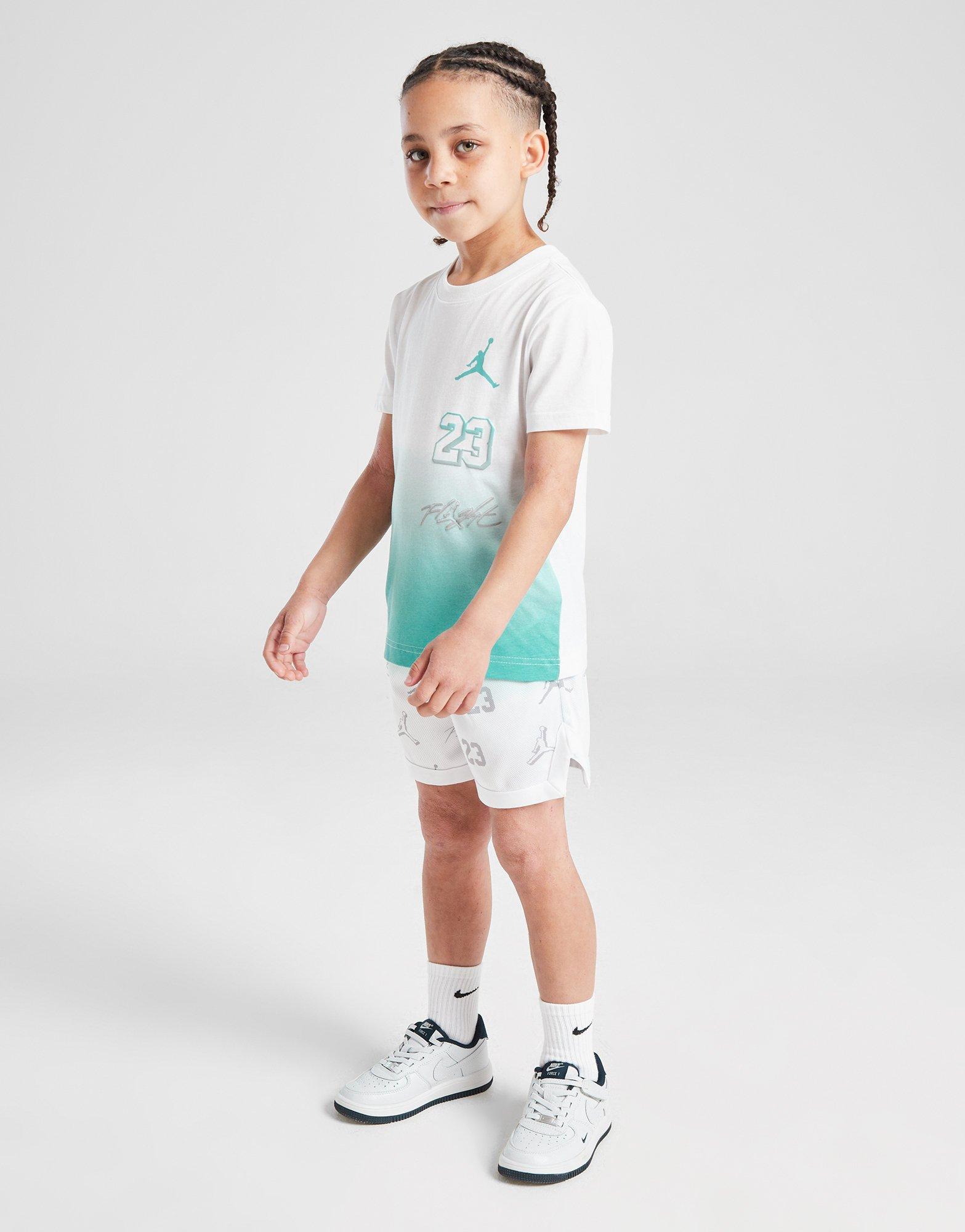 Jordan Jumpman Shot T-Shirt/Shorts Set Children Jordan Jumpman Shot T-Shirt/Shorts Set Children