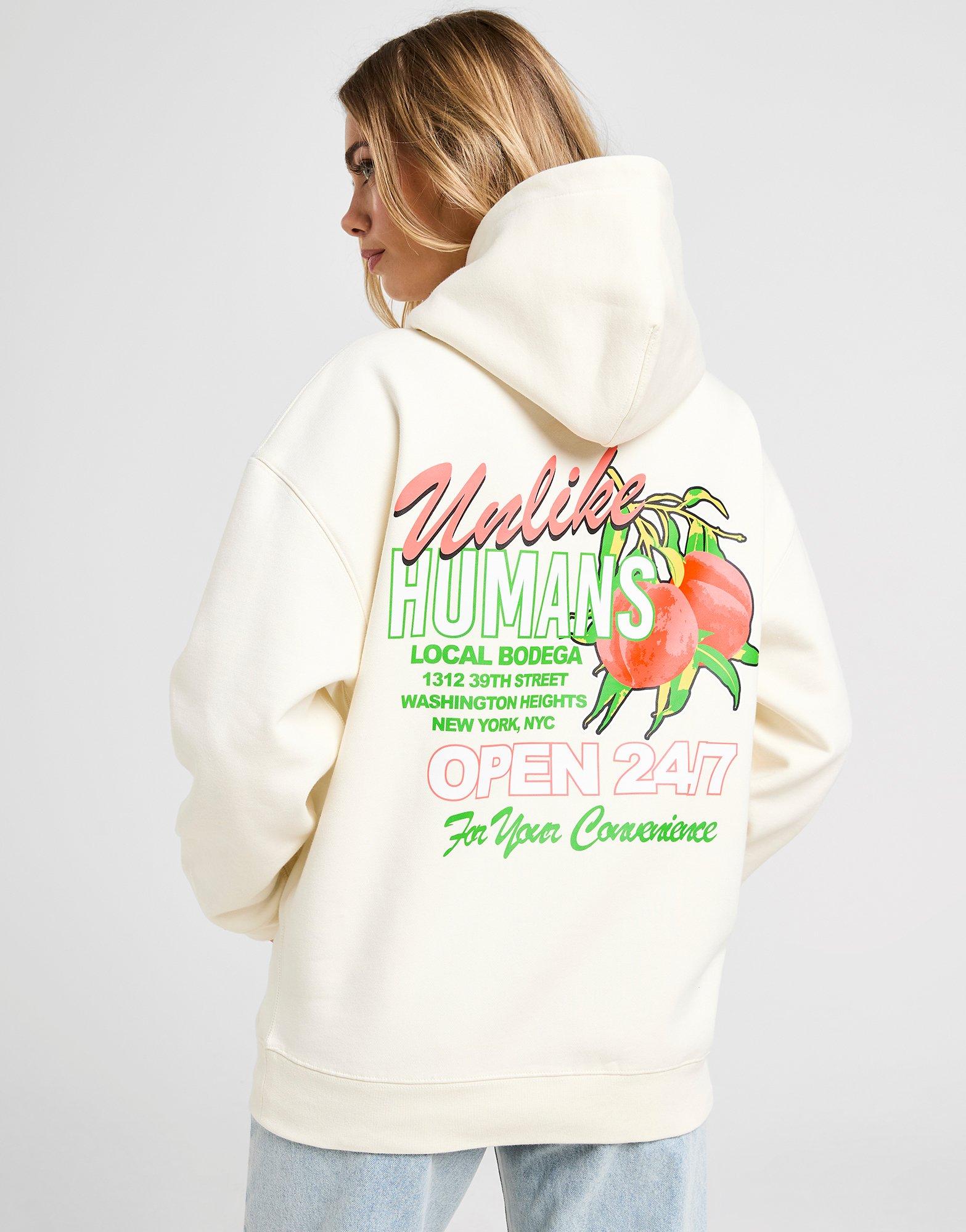 Unlike Humans Peach Overhead Hoodie