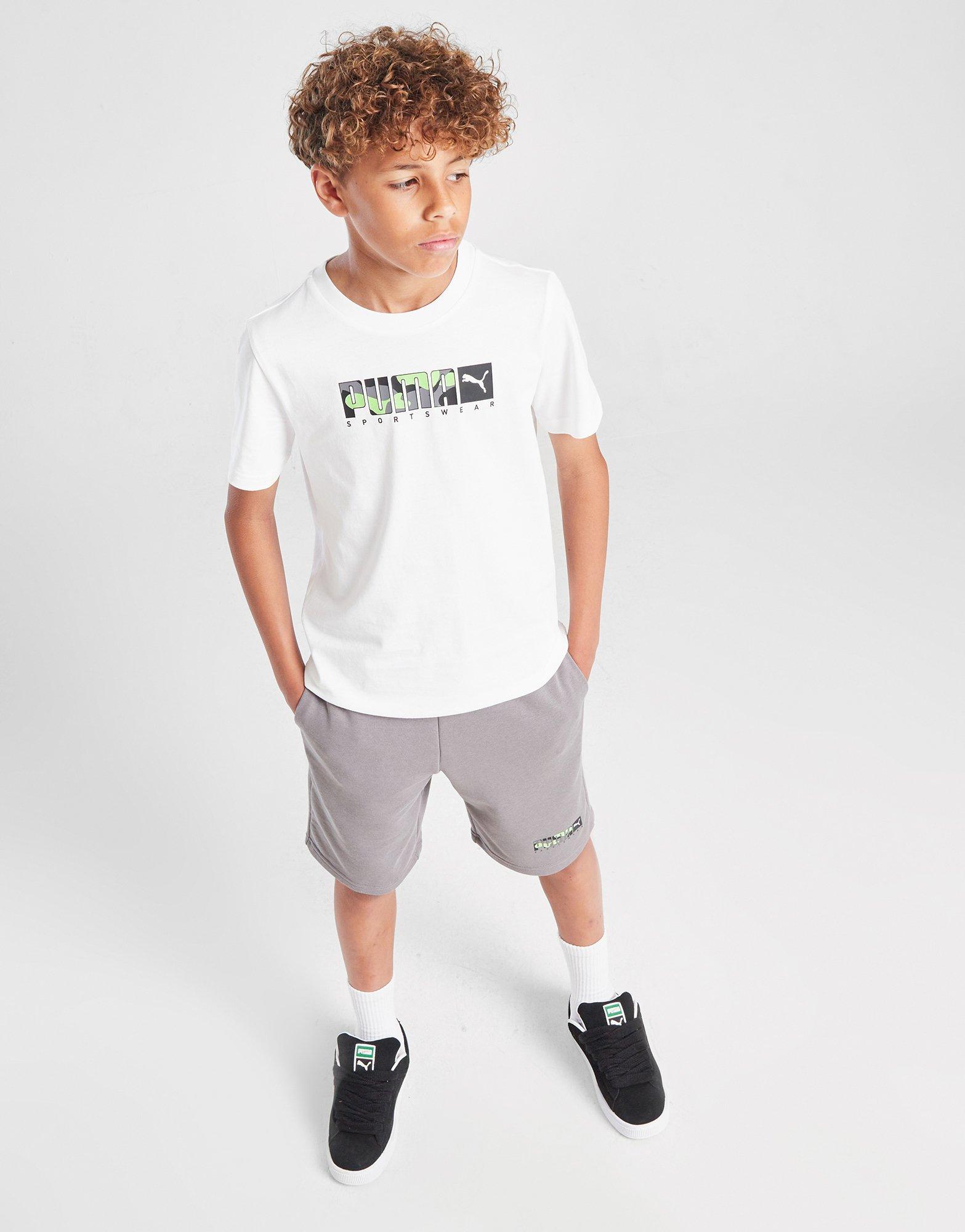 PUMA Core Camo Logo T-Shirt Junior