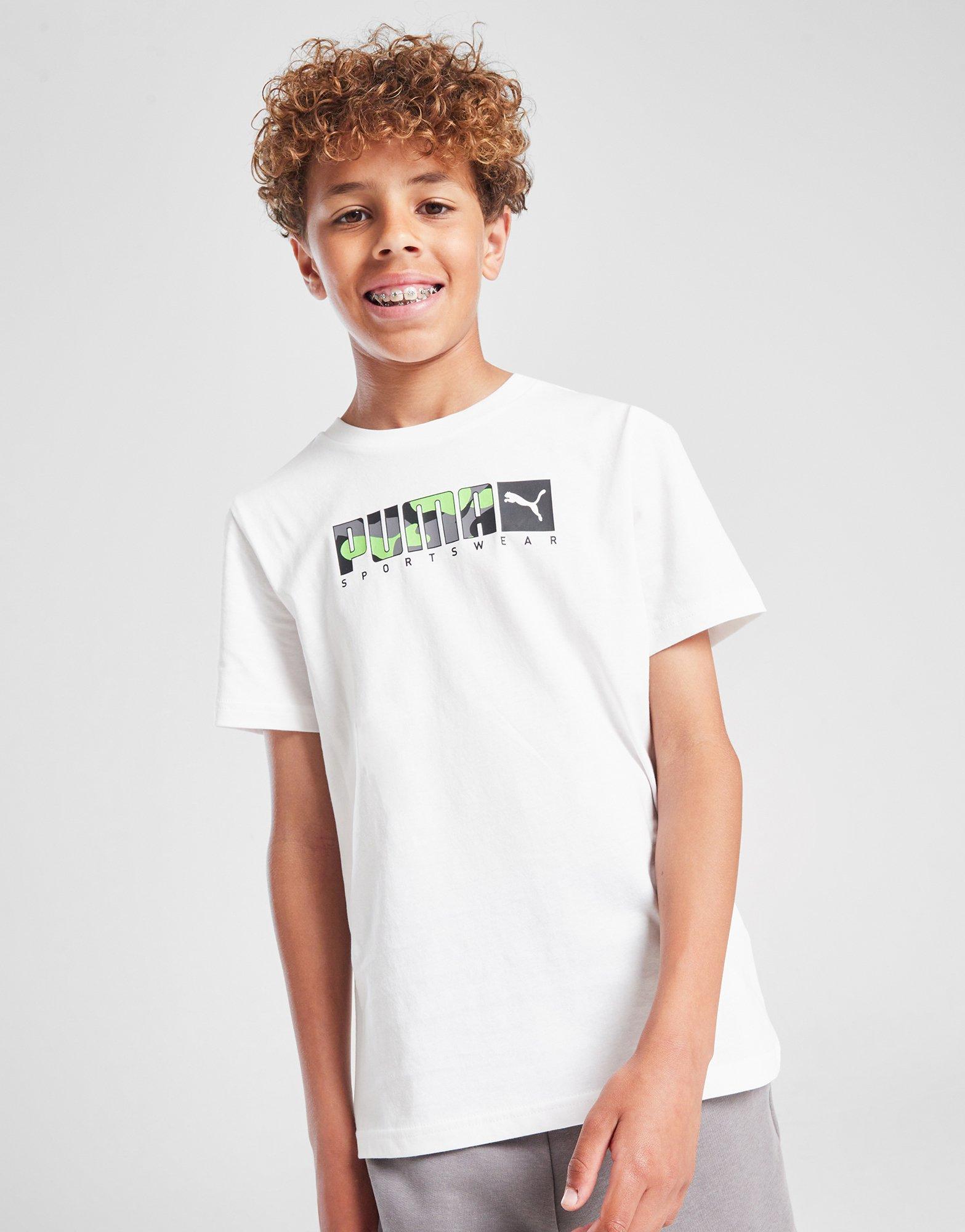 PUMA Core Camo Logo T-Shirt Junior