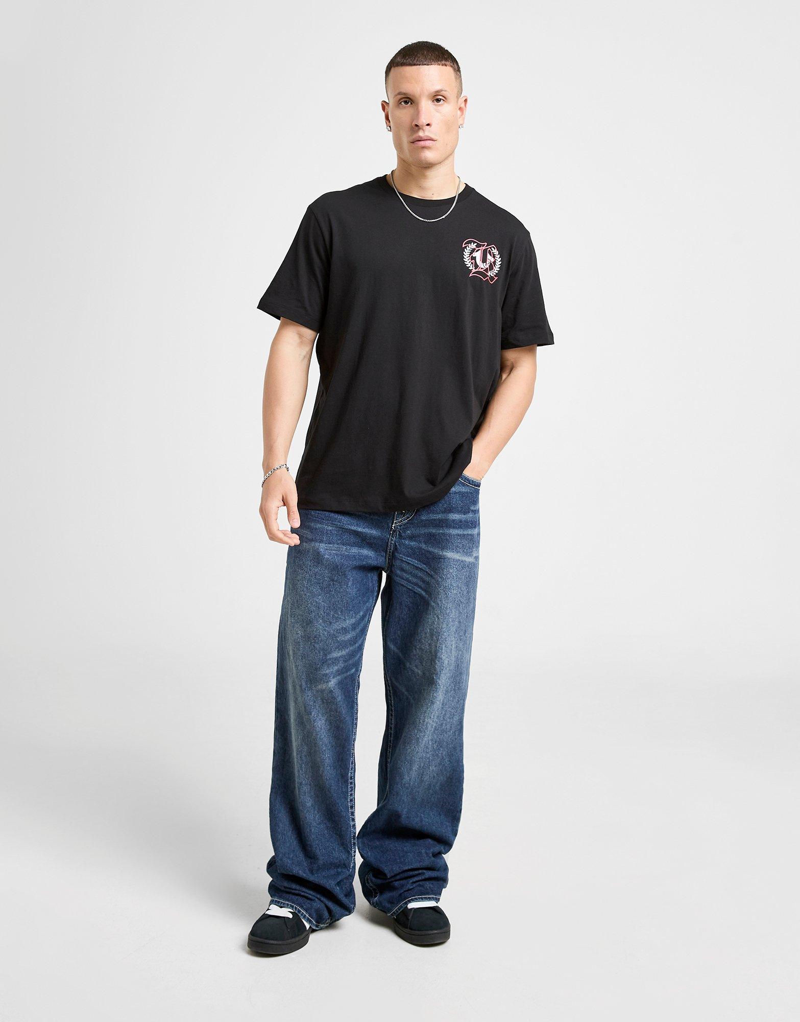 True Religion Multi Logo Back T-Shirt True Religion Multi Logo Back T-Shirt