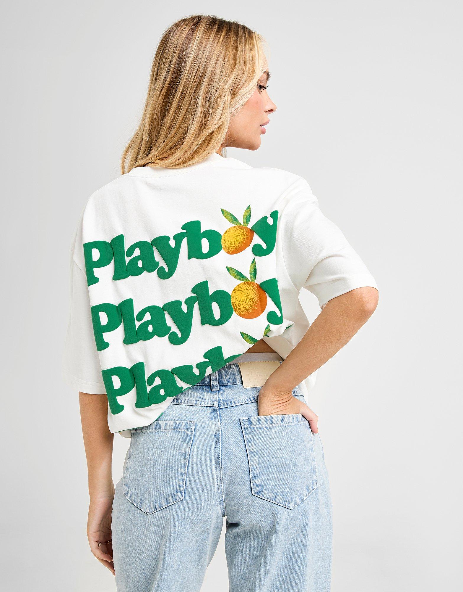 Playboy Orange Boyfriend T-Shirt