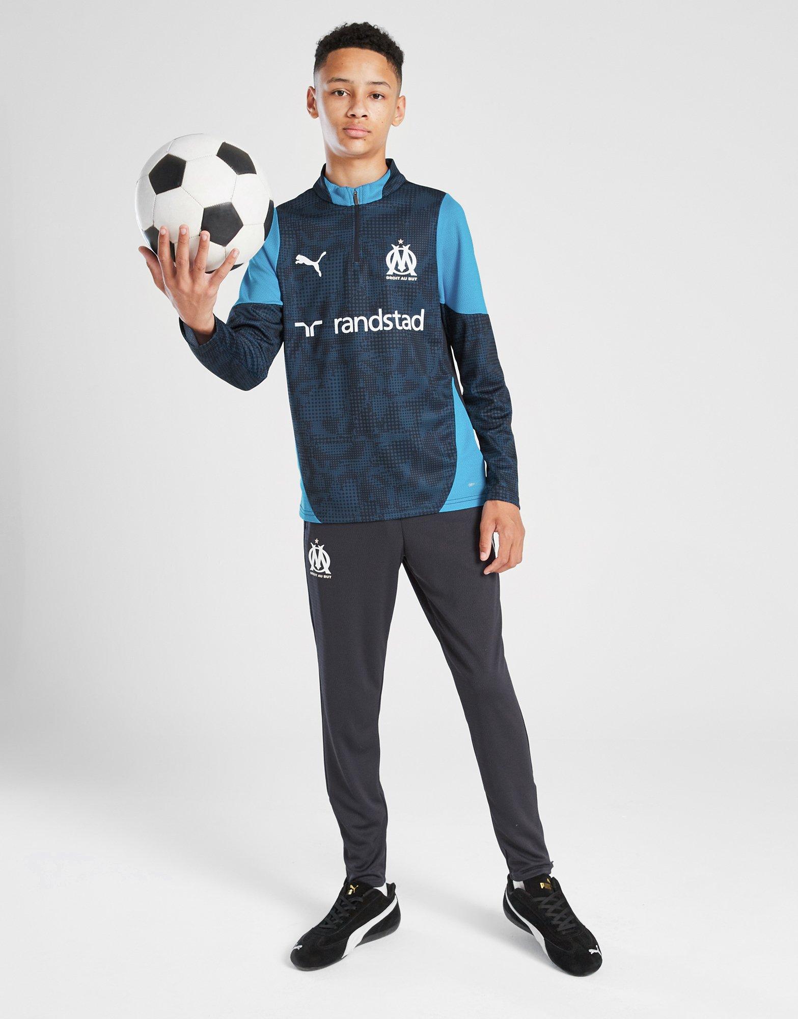 PUMA Olympique Marseille 1/4 Zip Trainingsoberteil Kinder PUMA Olympique Marseille 1/4 Zip Trainingsoberteil Kinder