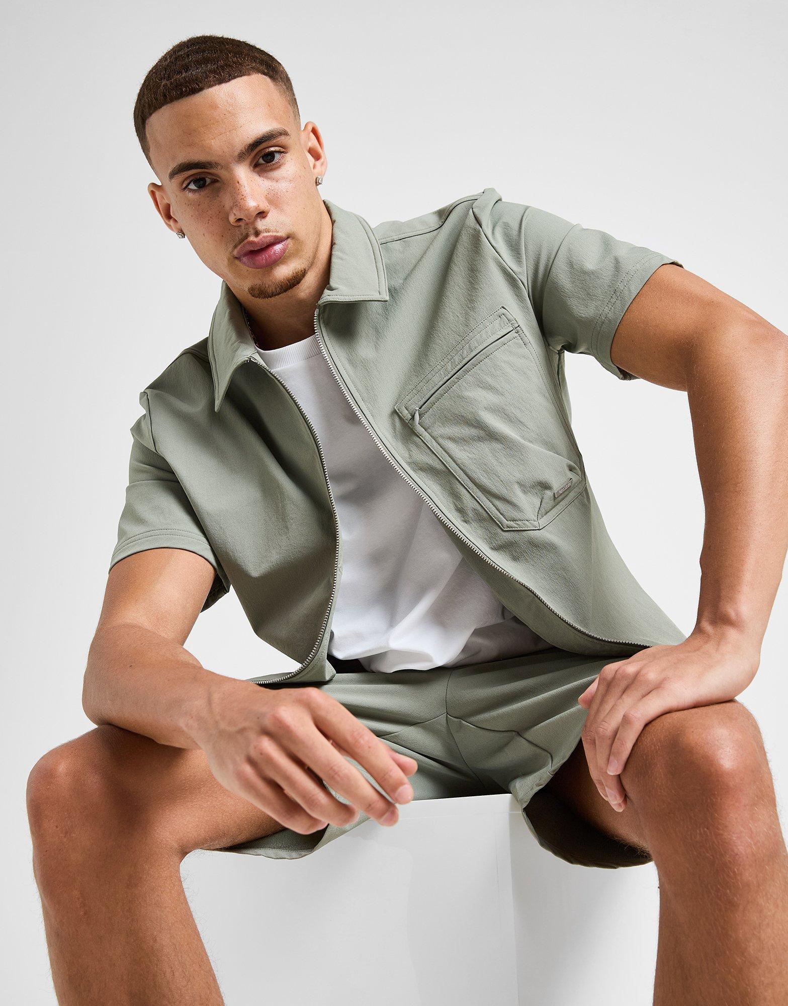 Belier Short Sleeve Zip Shirt Belier Short Sleeve Zip Shirt