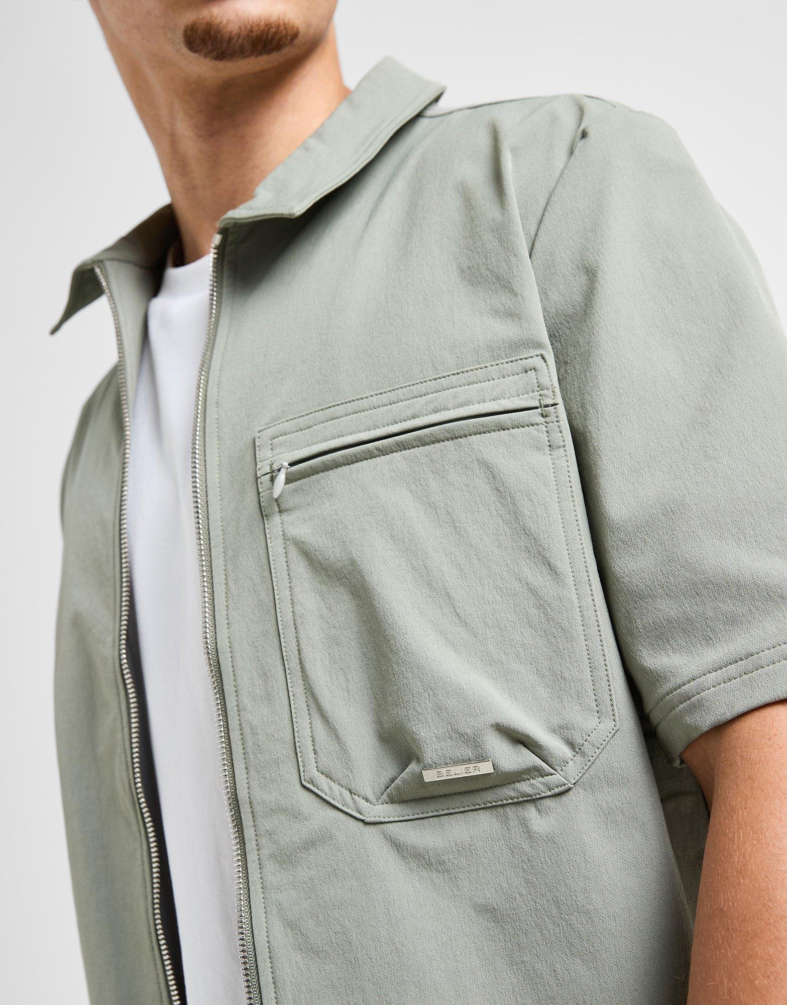 Belier Short Sleeve Zip Shirt Belier Short Sleeve Zip Shirt