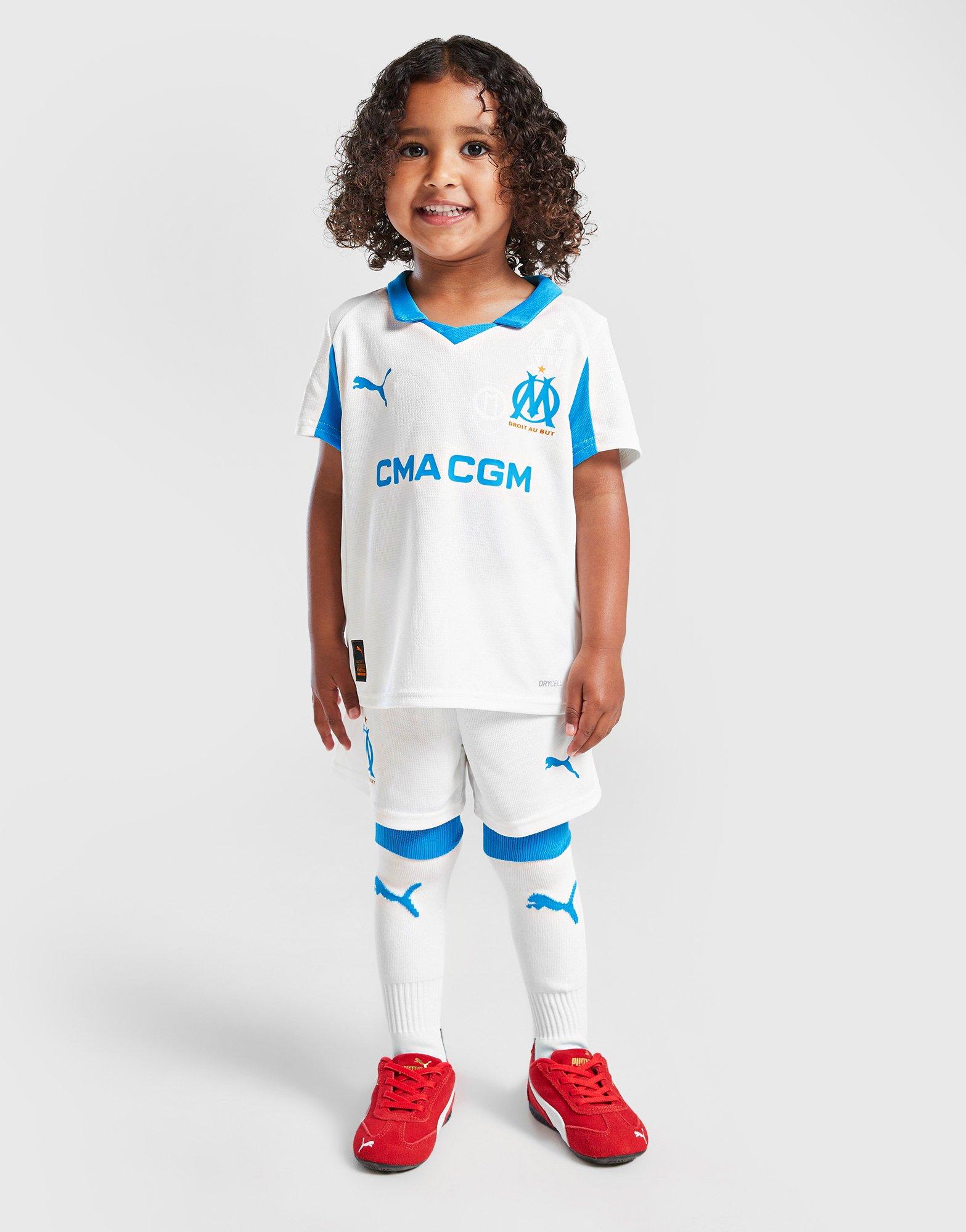 PUMA Olympique Marseille 2025/26 Heim Traikotsatz Kleinkinder