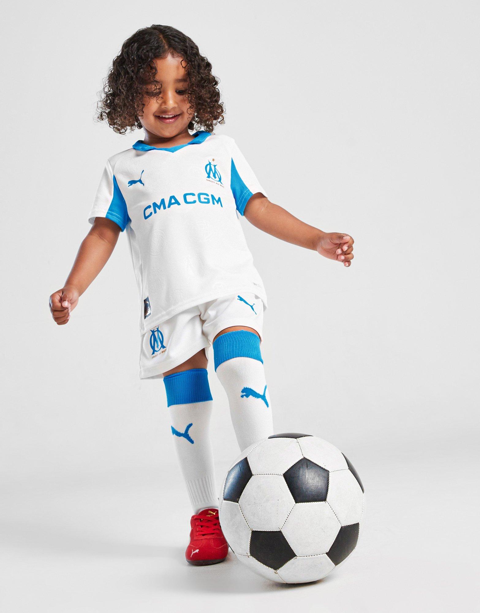 PUMA Olympique Marseille 2025/26 Heim Traikotsatz Kleinkinder