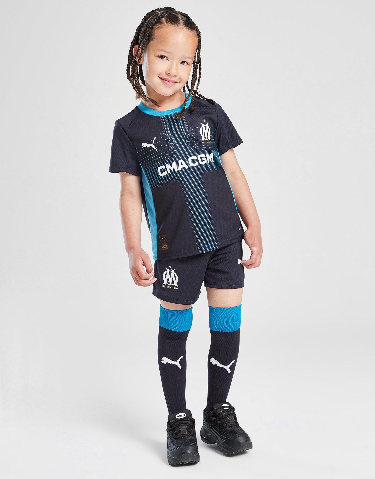 PUMA Olympique Marseille 2025/26 Auswärts Traikotsatz Kleinkinder PUMA Olympique Marseille 2025/26 Auswärts Traikotsatz Kleinkinder
