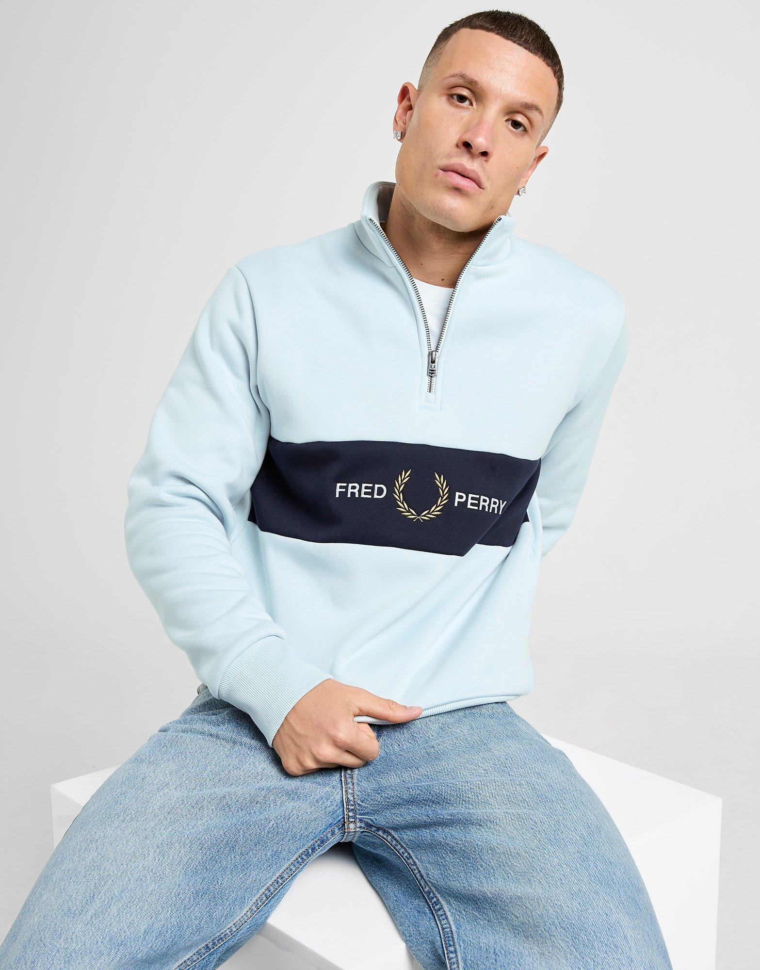 Fred Perry Cut & Sew 1/2 Zip Sweatshirt