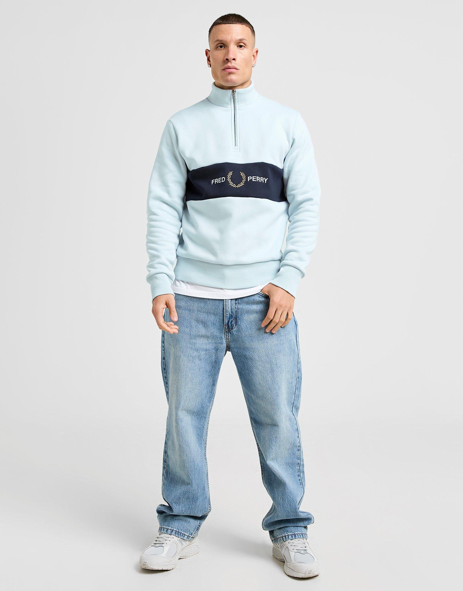 Fred Perry Cut & Sew 1/2 Zip Sweatshirt
