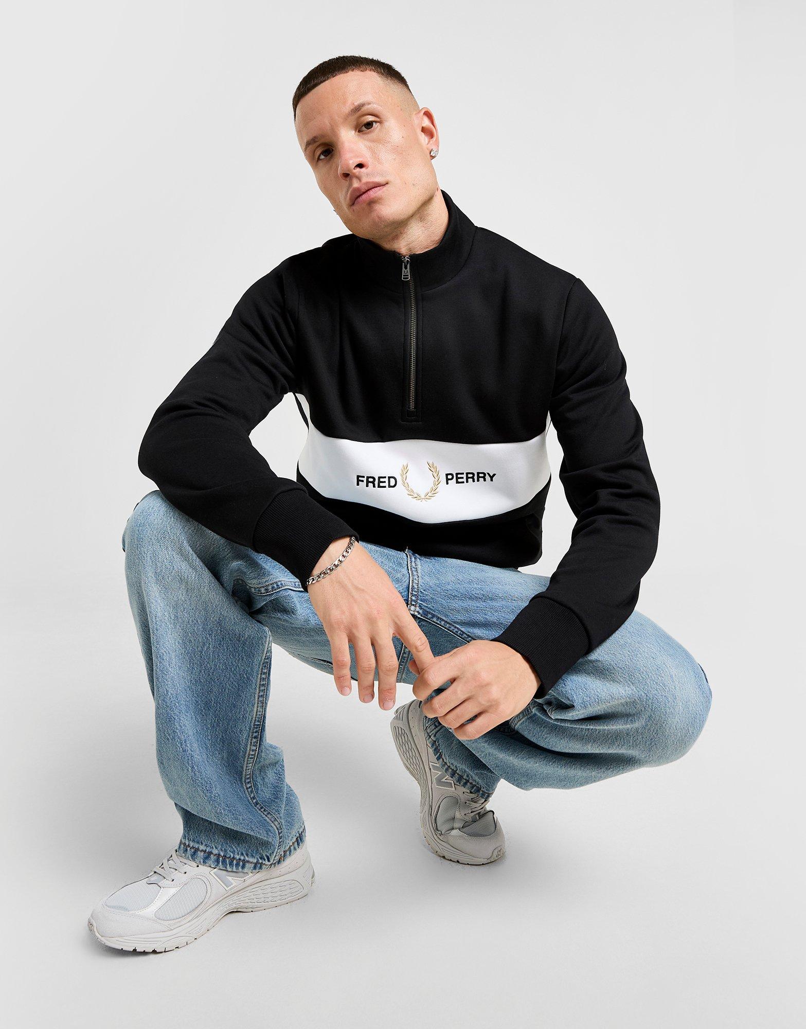 Fred Perry Cut & Sew 1/2 Zip Sweatshirt