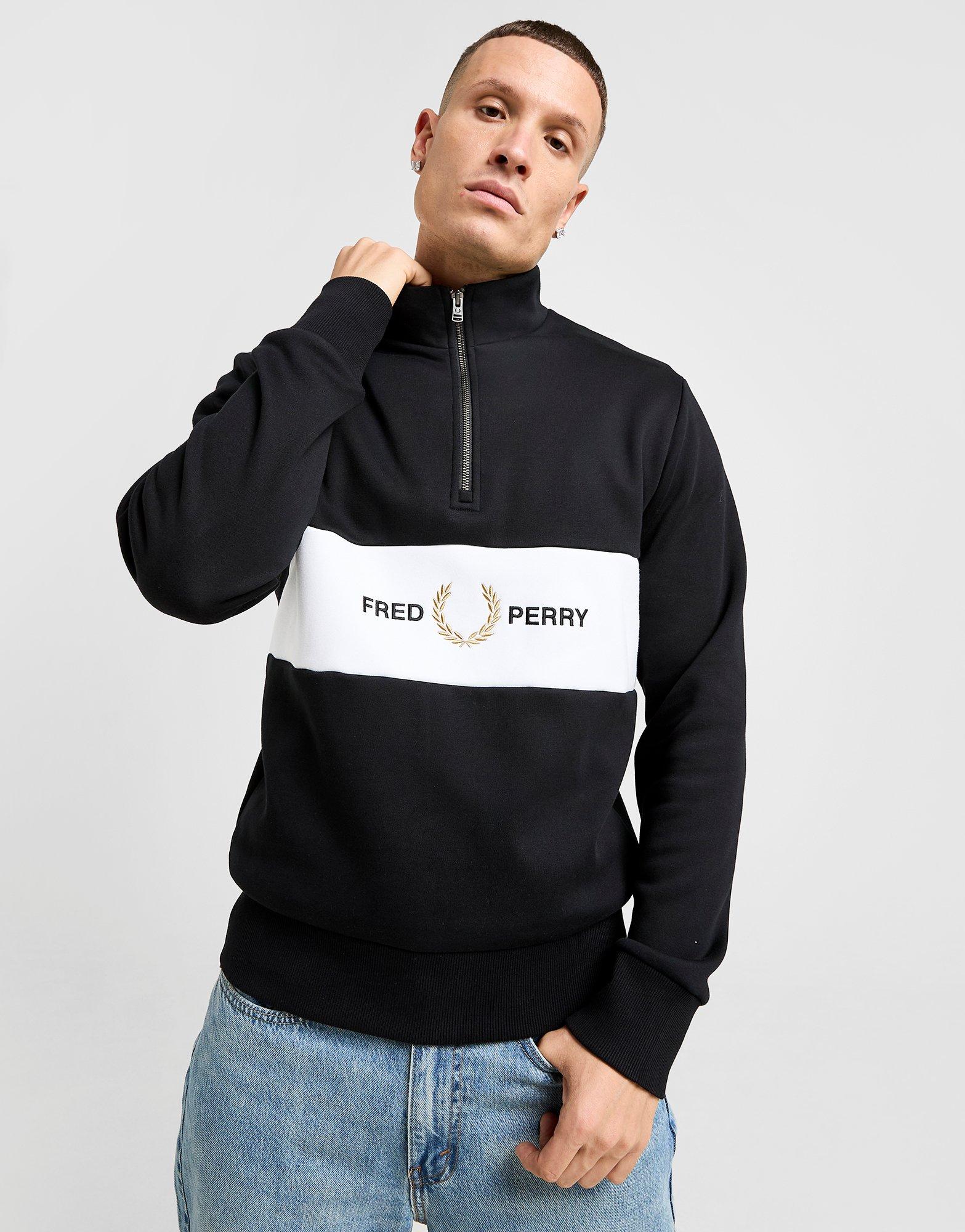 Fred Perry Cut & Sew 1/2 Zip Sweatshirt