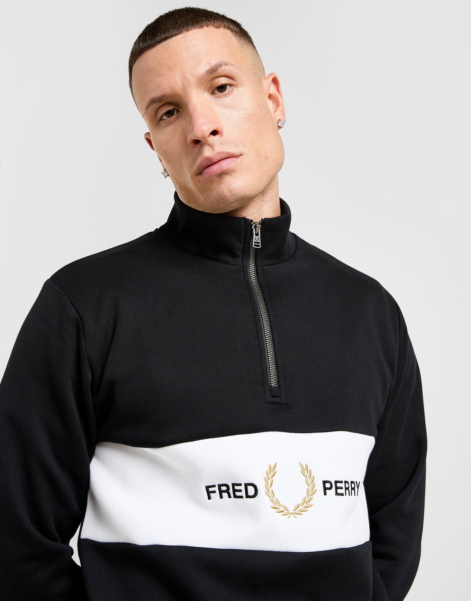 Fred Perry Cut & Sew 1/2 Zip Sweatshirt