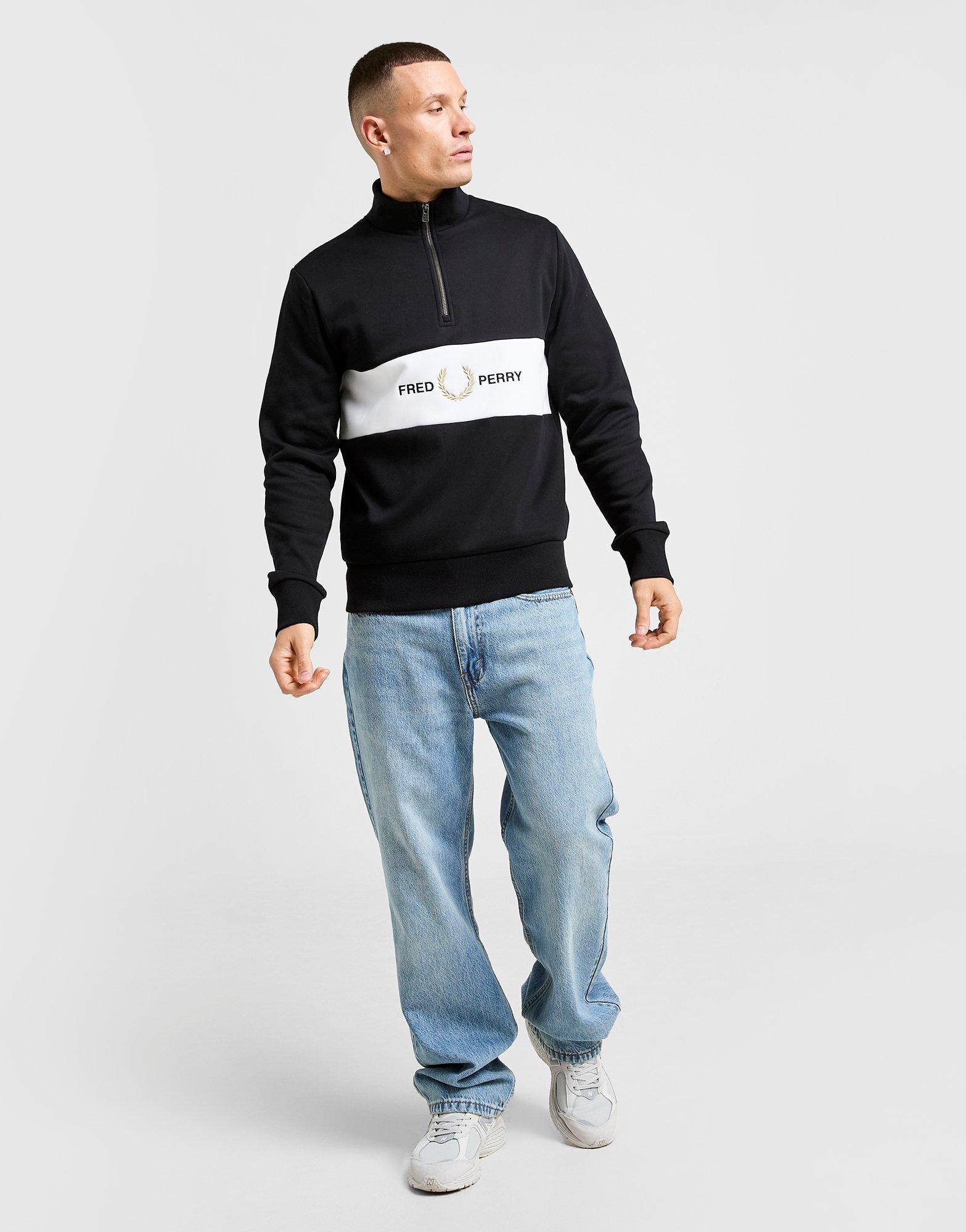 Fred Perry Cut & Sew 1/2 Zip Sweatshirt
