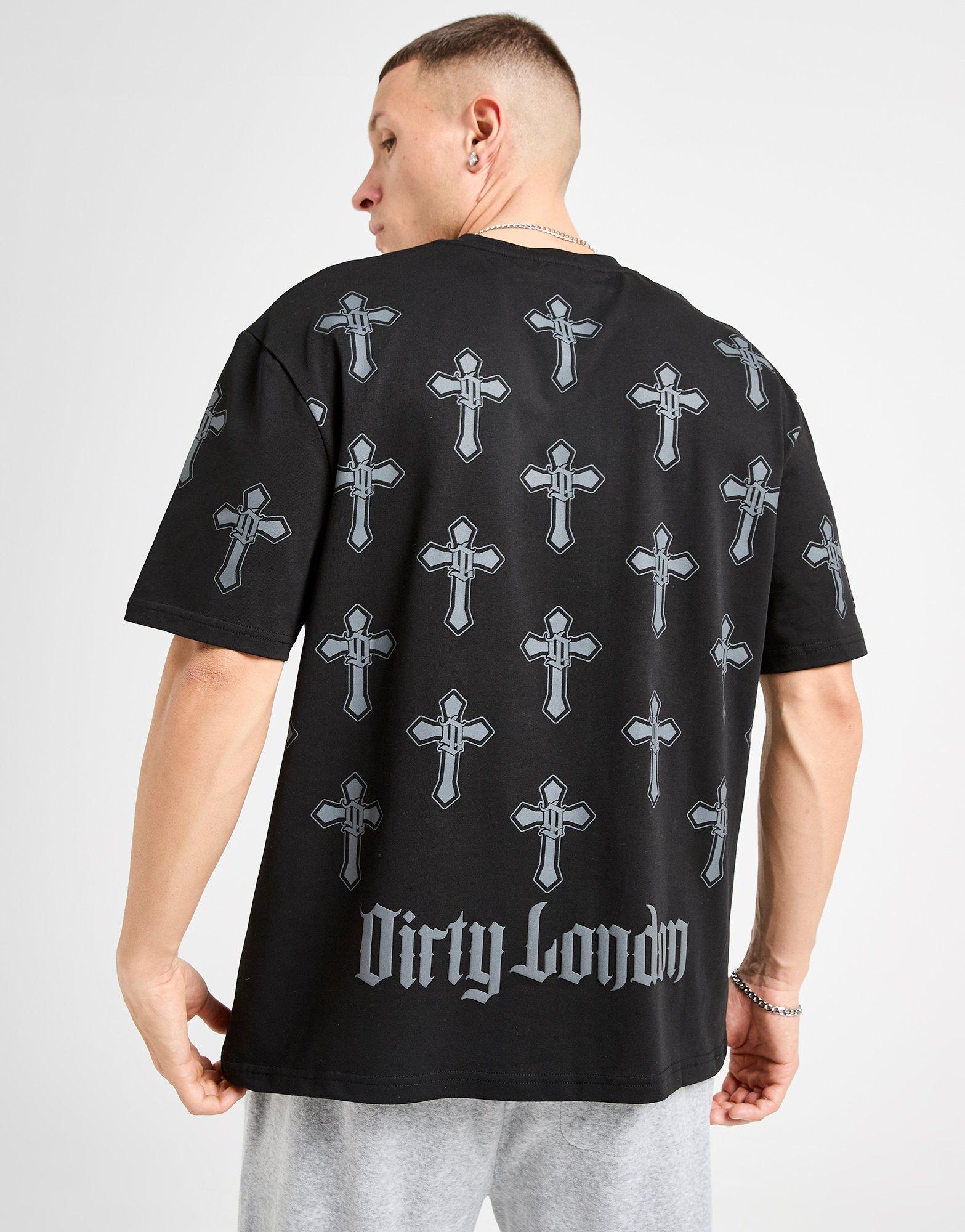 Dirty London Wordmark All Over Print T-Shirt Dirty London Wordmark All Over Print T-Shirt