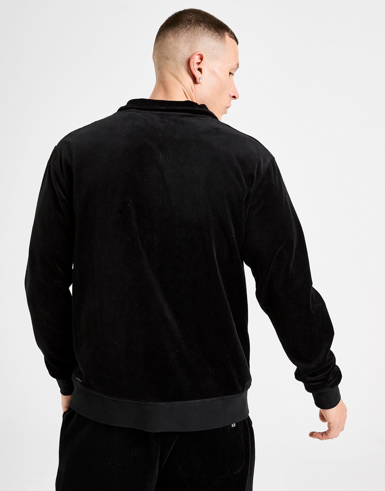 Dirty London Reed Velour Full Zip Trainingsoberteil