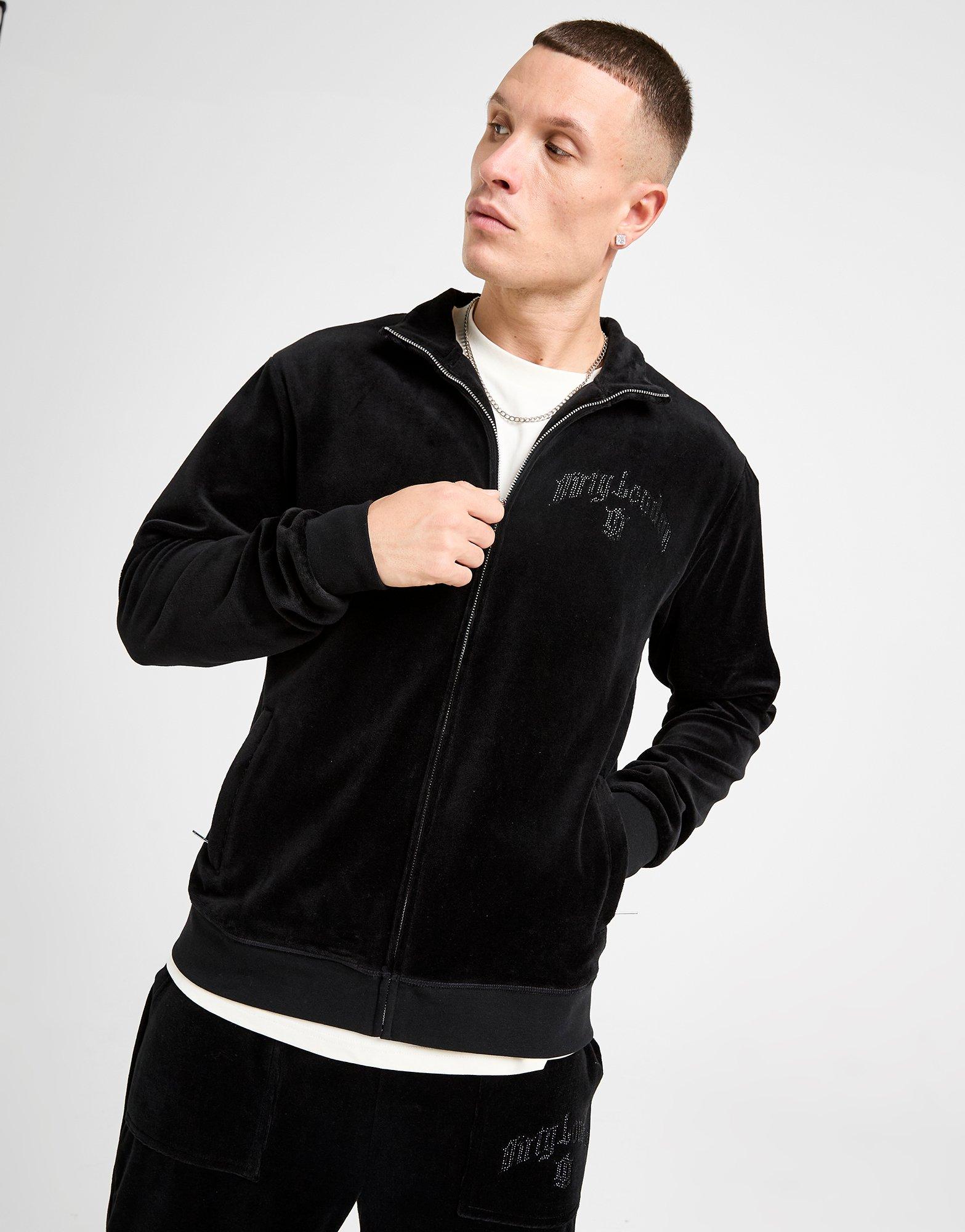Dirty London Reed Velour Full Zip Trainingsoberteil