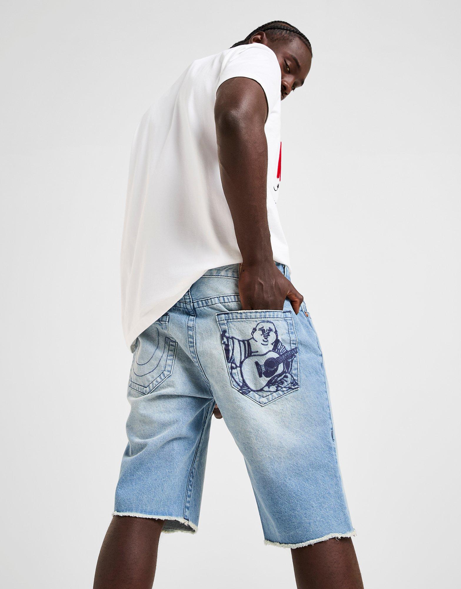True Religion Ricky Raw Hem Jorts