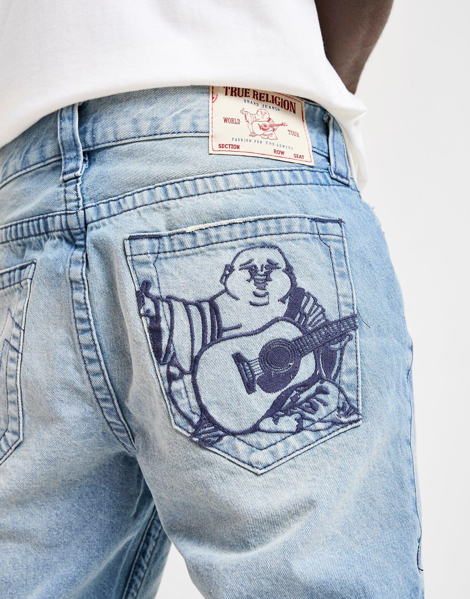 True Religion Ricky Raw Hem Jorts