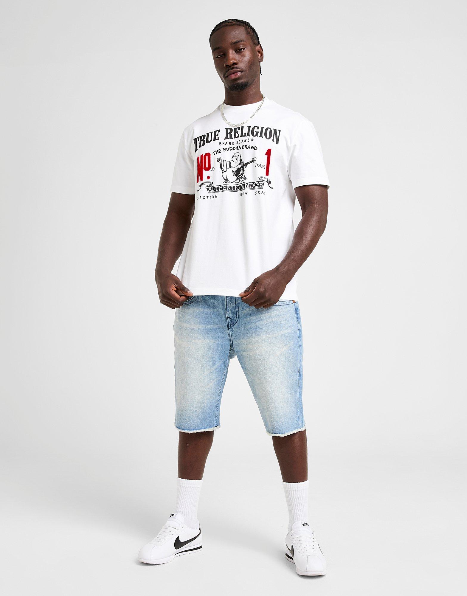 True Religion Ricky Raw Hem Jorts