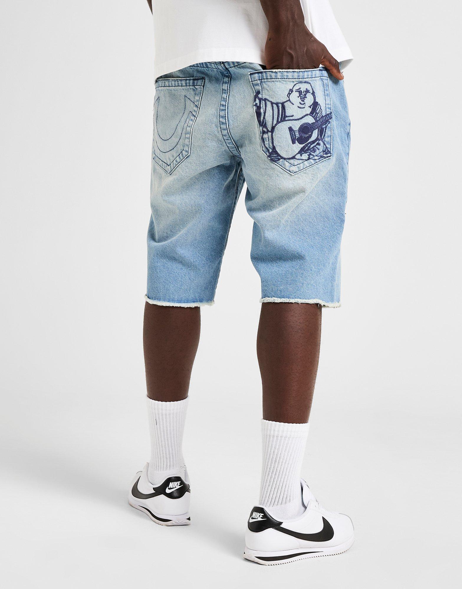 True Religion Ricky Raw Hem Jorts