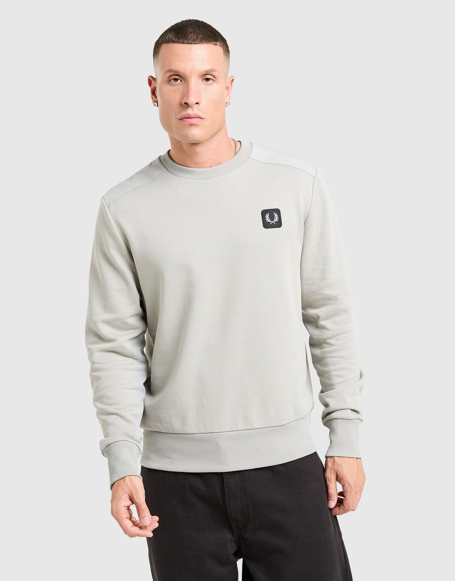 Fred Perry Badge Panel Crew Sweatshirt