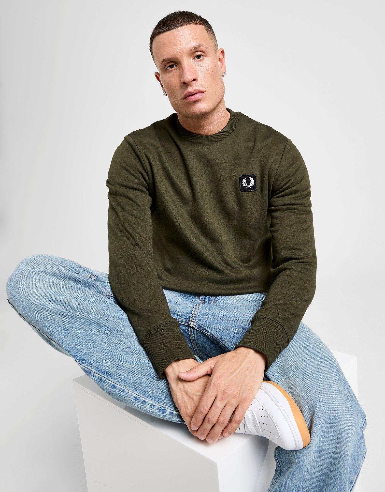 Fred Perry Badge Crew Sweatshirt