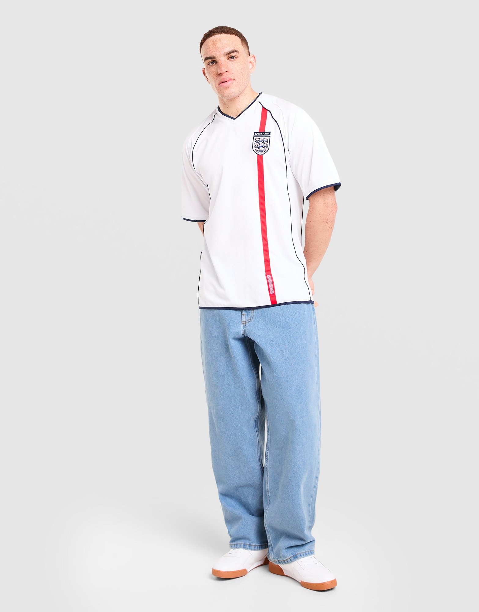 Score Draw England '02 Home Retro Shirt Herren