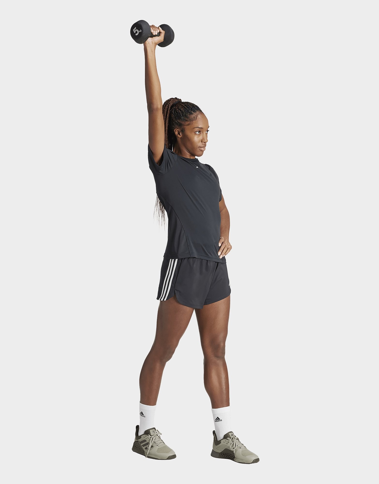 adidas Pacer Training 3-streifen Woven High-rise Shorts