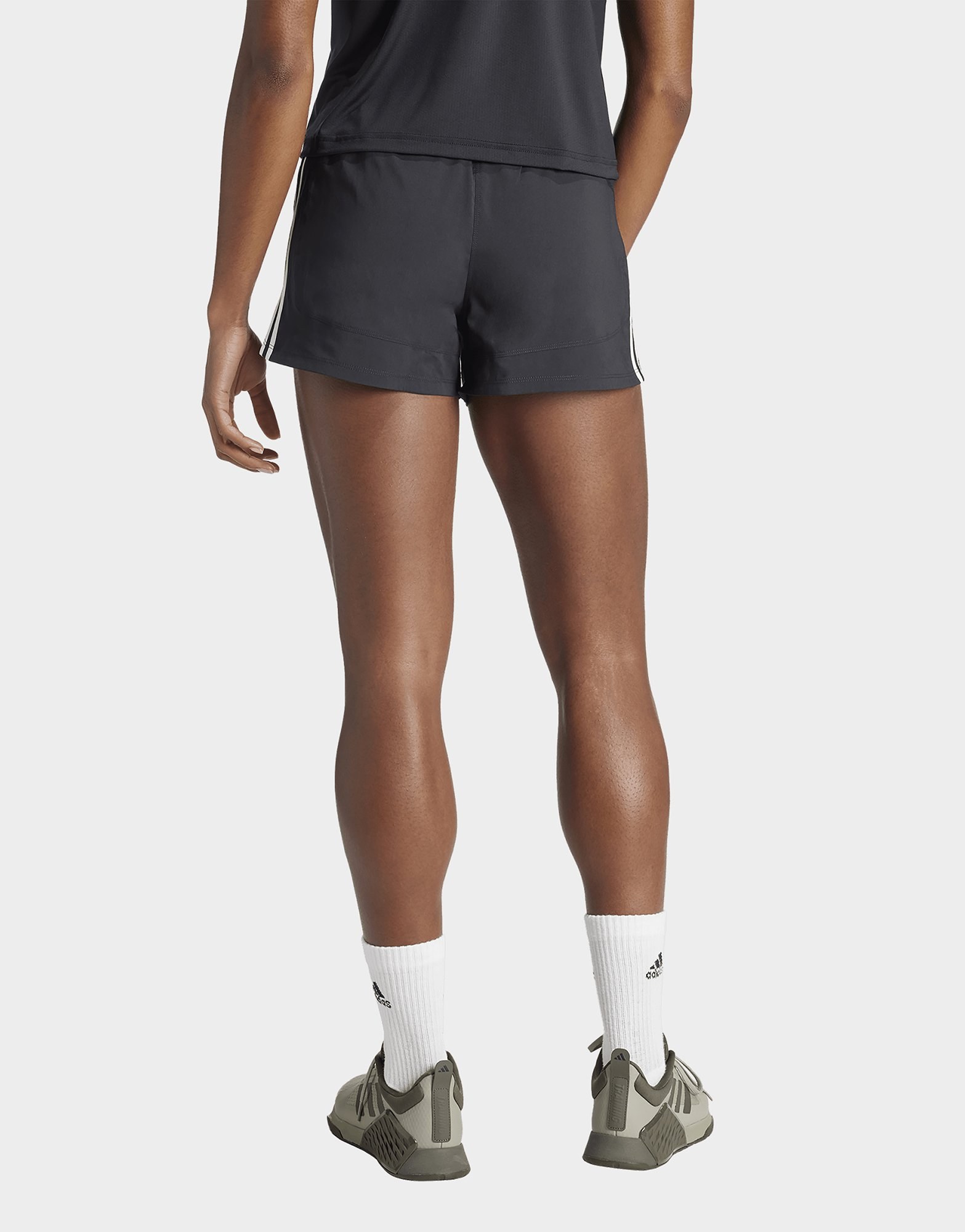 adidas Pacer Training 3-streifen Woven High-rise Shorts