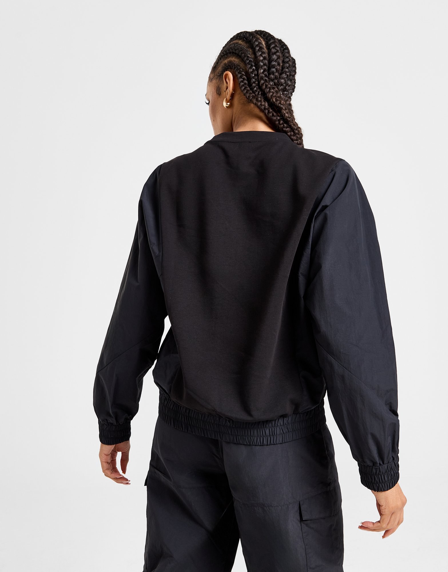 EA7 Emporio Armani Woven Panel Crew Sweatshirt
