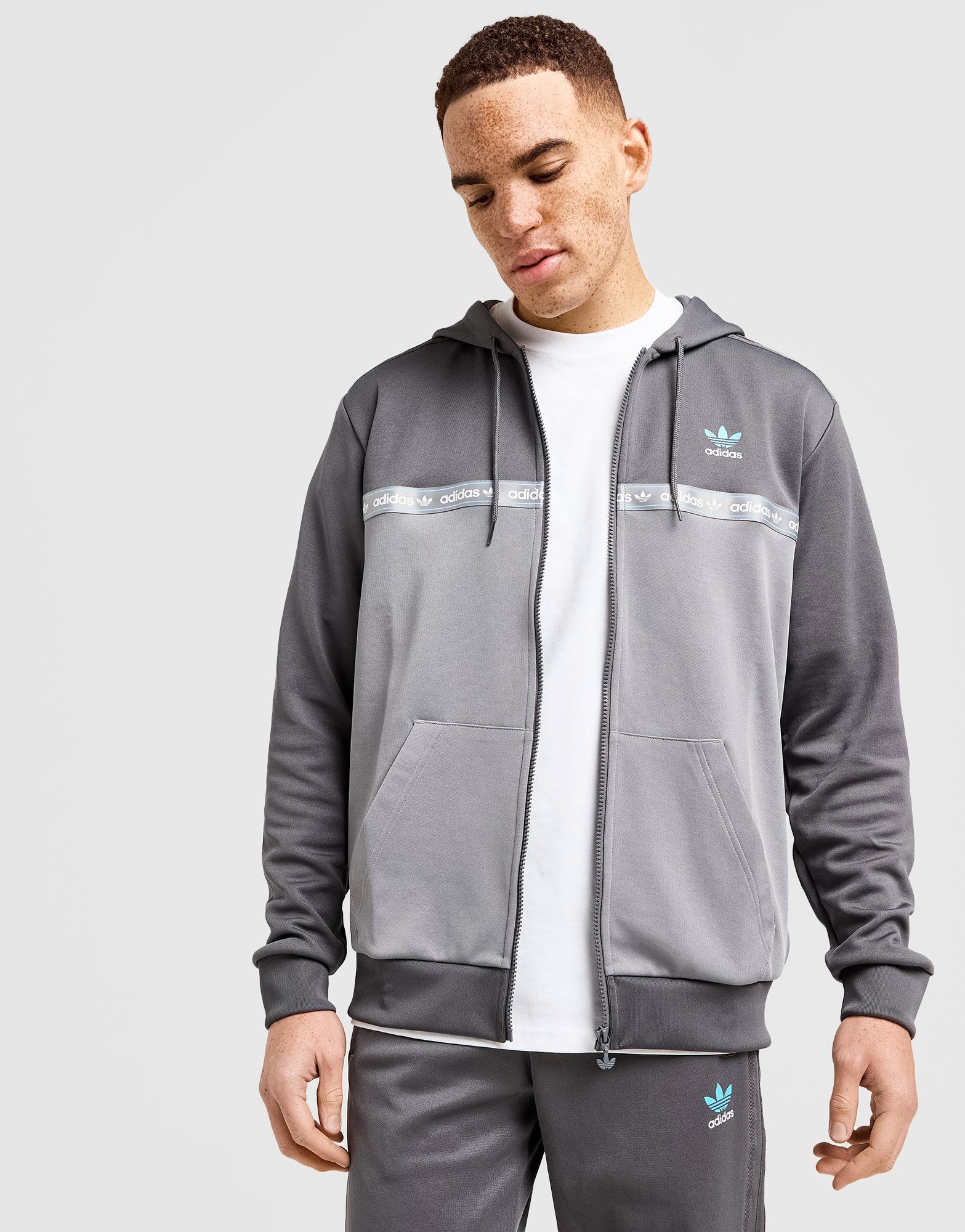 adidas Originals Full Zip Tape Hoodie