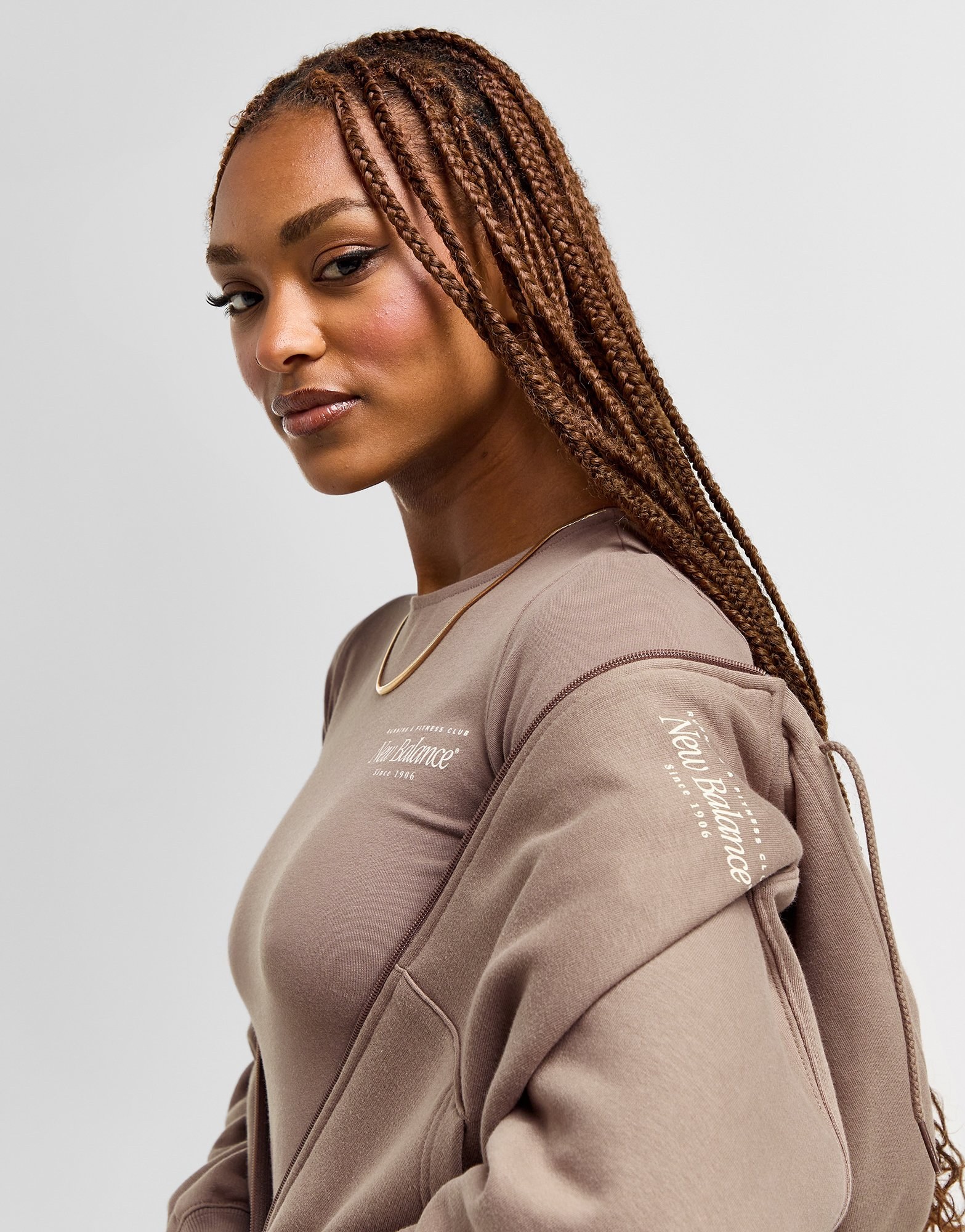 New Balance Double Script Full Zip Hoodie