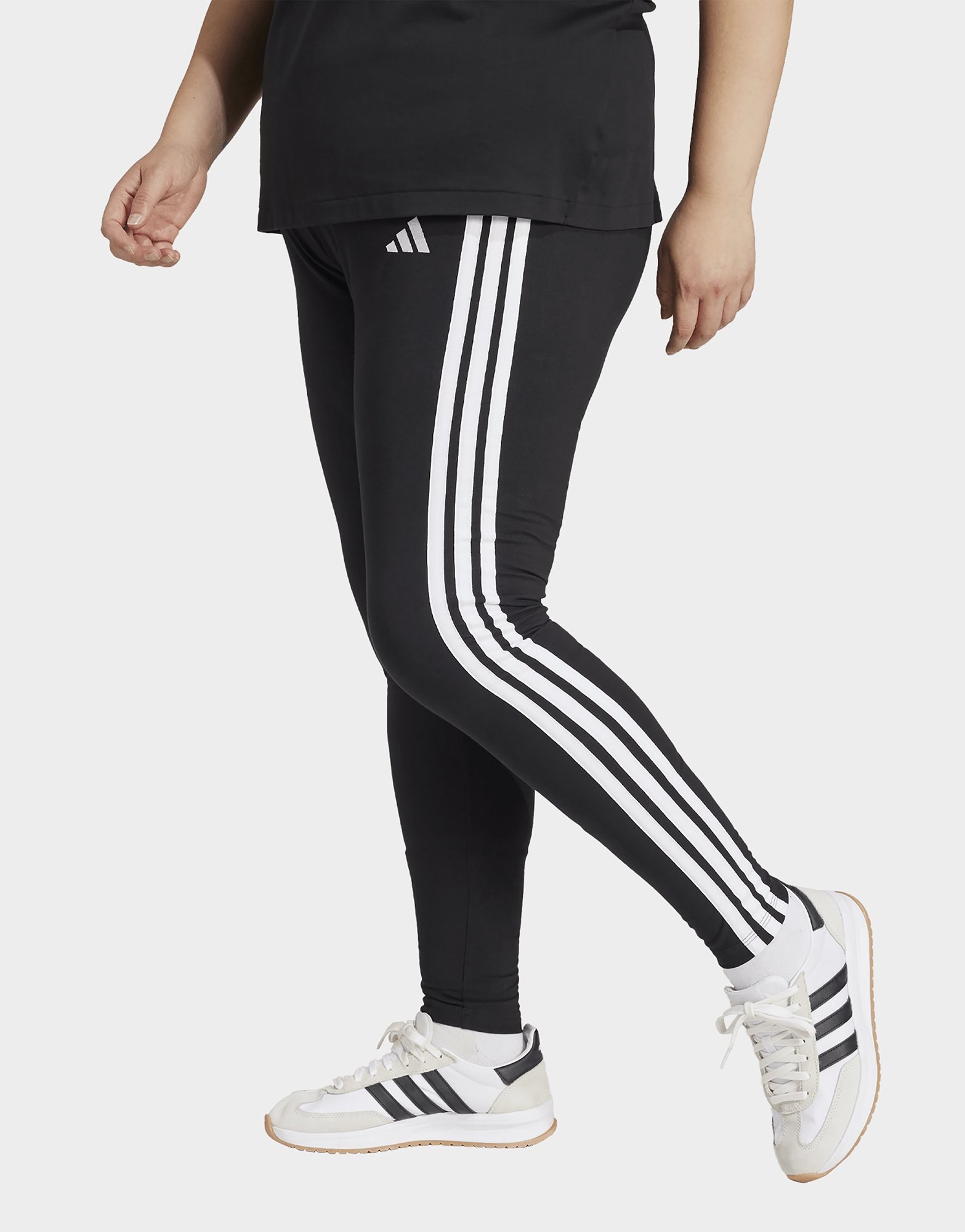 adidas Essentials 3-streifen Cotton Leggings – Große Größen