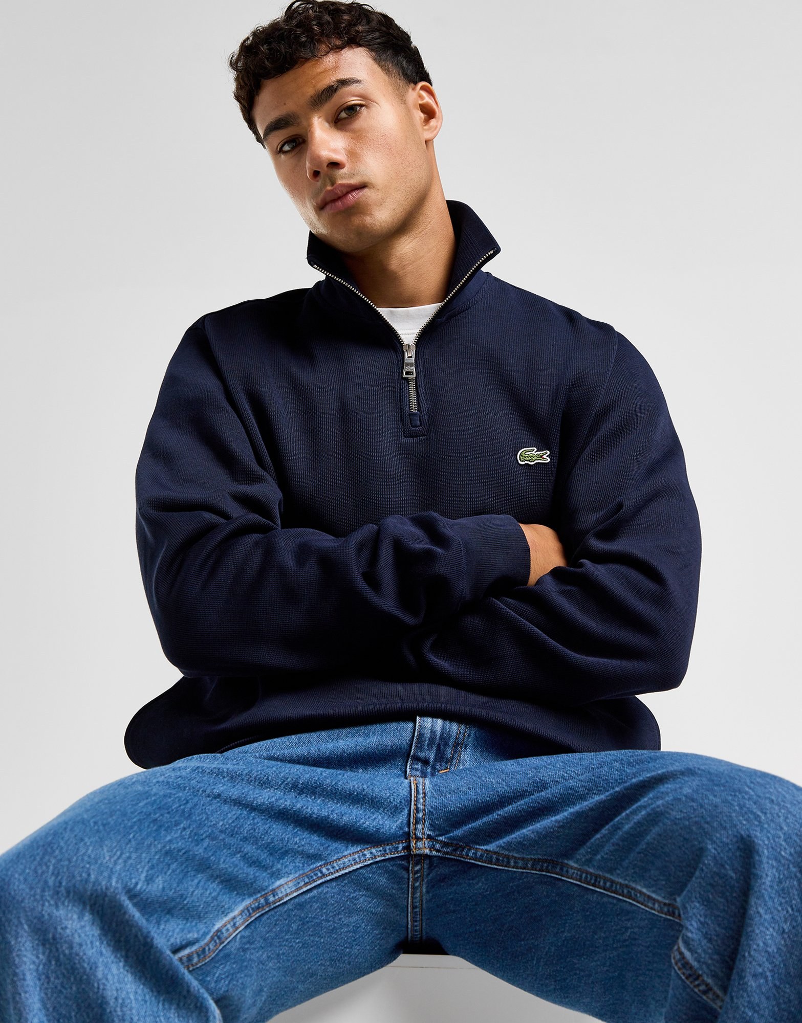 Lacoste 1/2 Zip Crew Sweatshirt