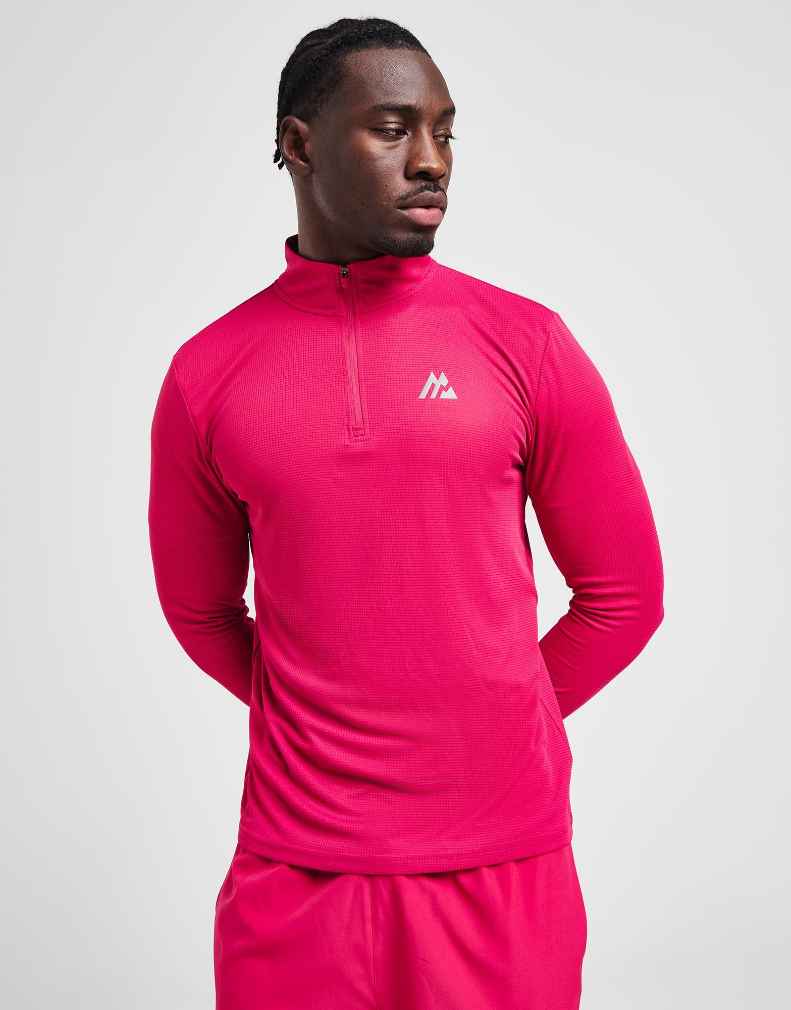 MONTIREX Peak Grid 1/4 Zip Top