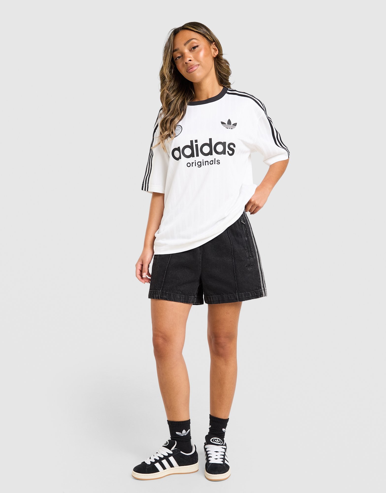 adidas Originals Fußball Oversized T-Shirt Damen