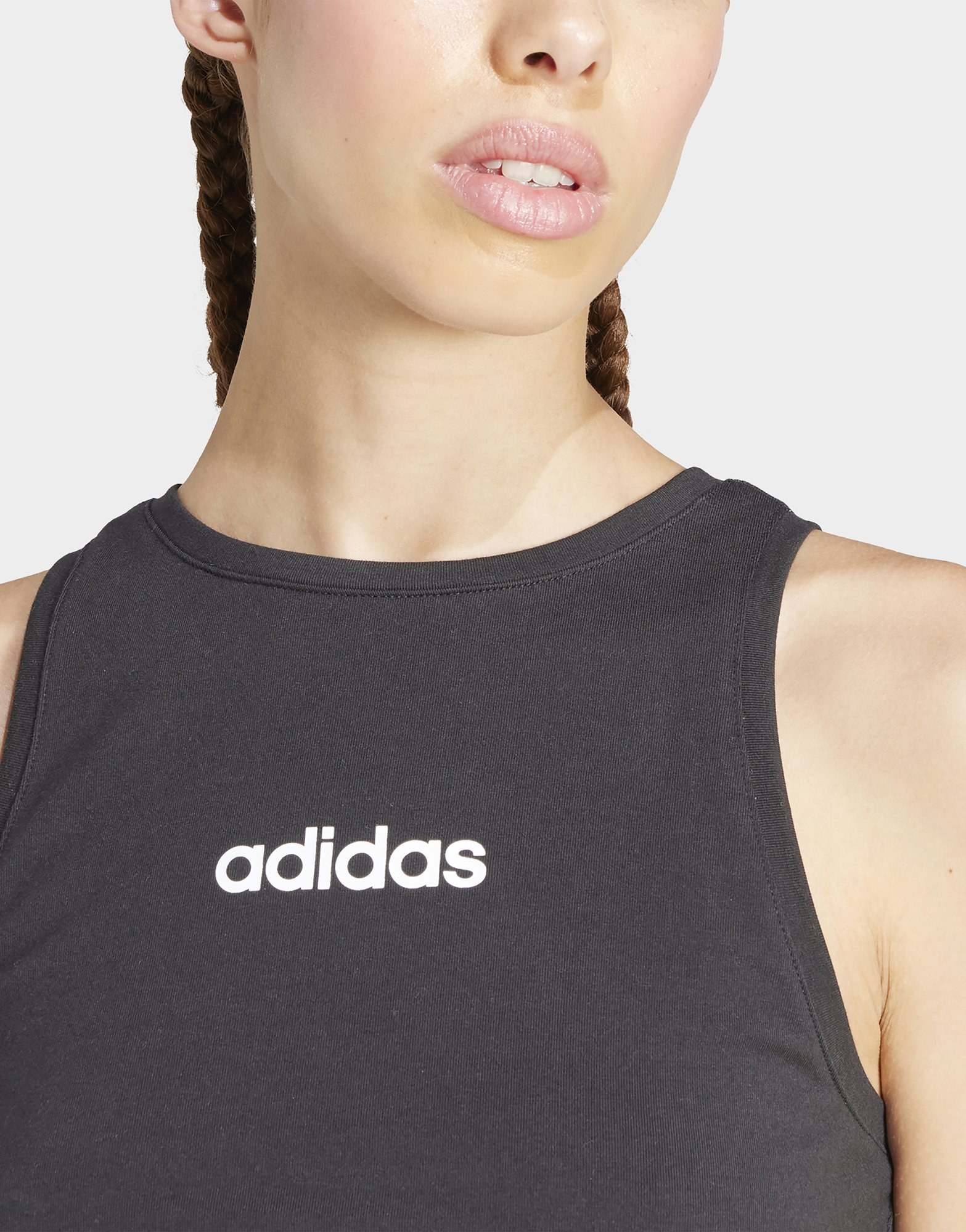 adidas Essentials Linear Slim Cotton Tanktop