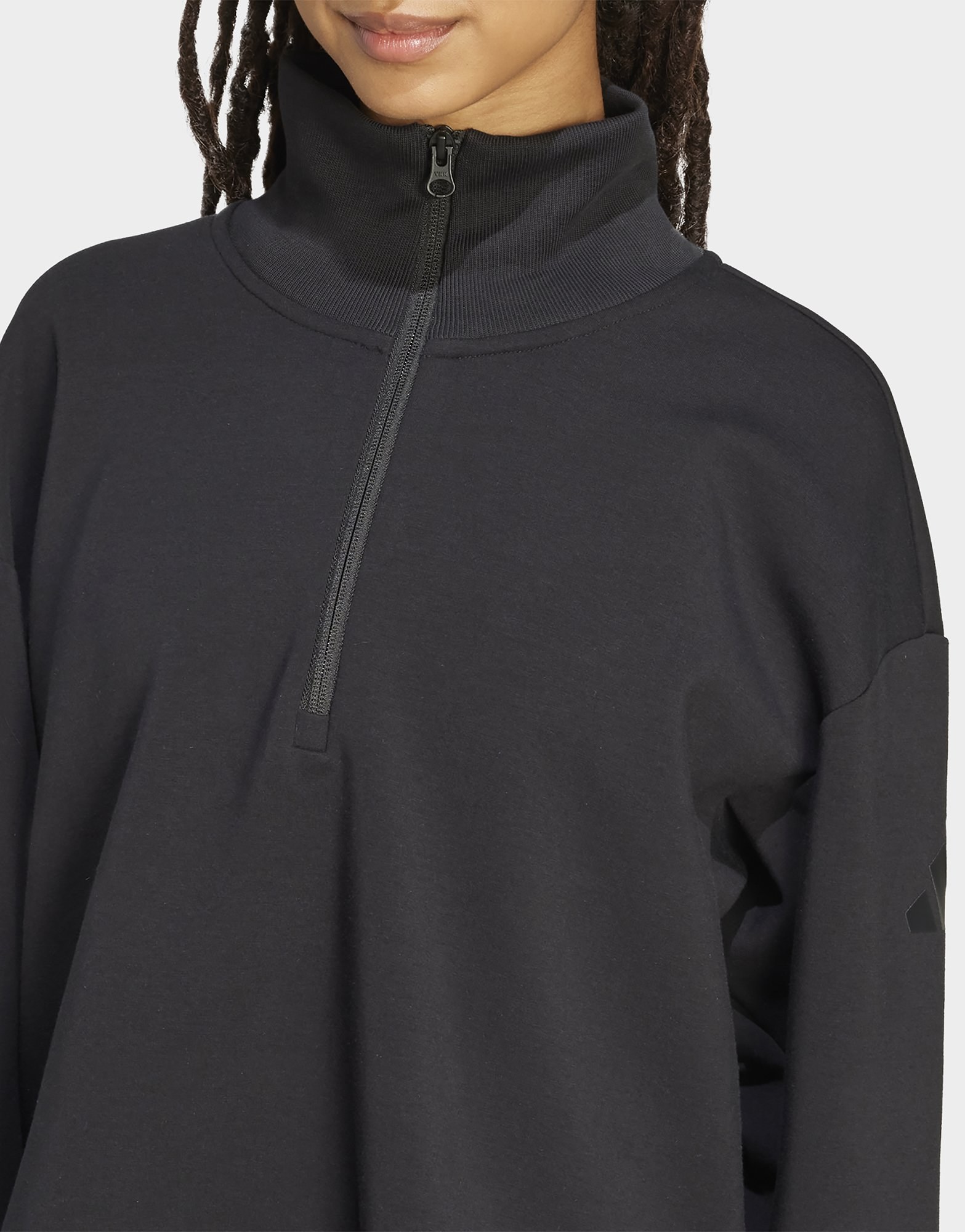 adidas Soft Lux Sweatshirt, Reißverschluss Bis Zur Brust