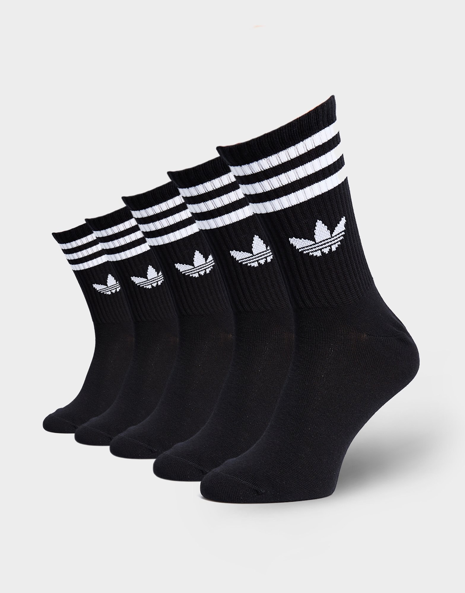adidas 3-streifen Crew Socken, 6 Paar