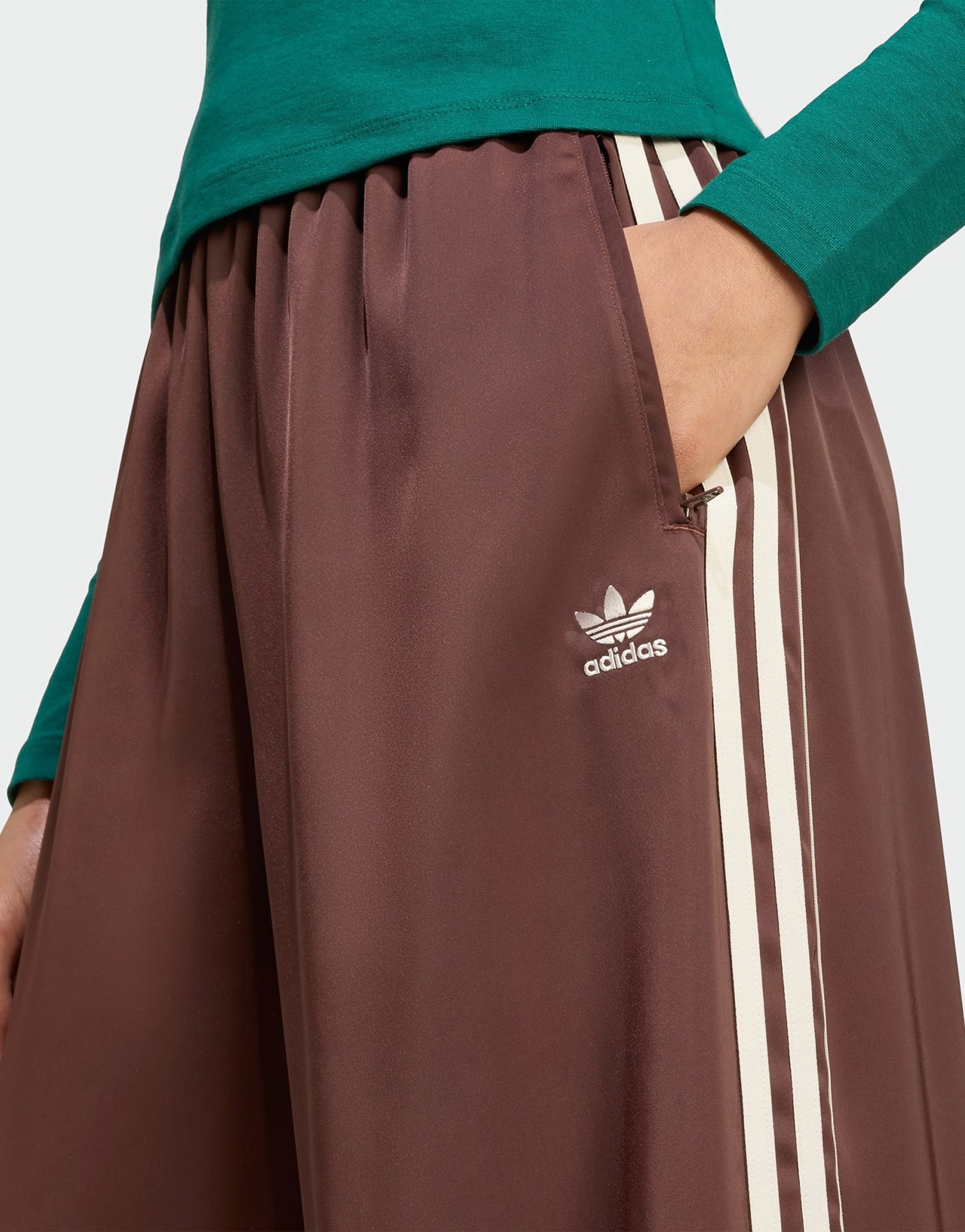 adidas Originals Adicolor Satin Wide Leg Trainingshose