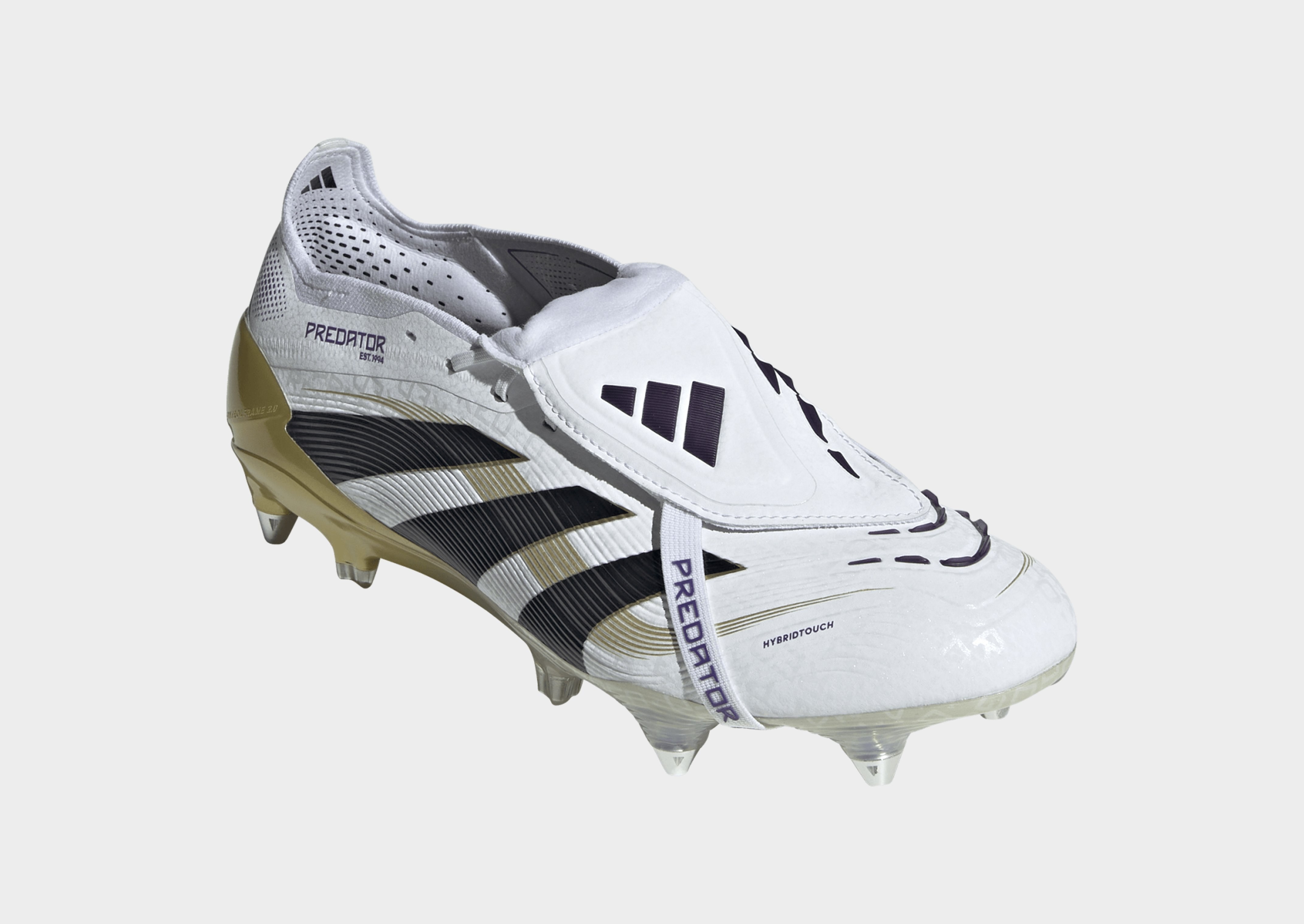 adidas Predator Elite Fußballschuh, Weiche Böden, Umschlagbare Zunge