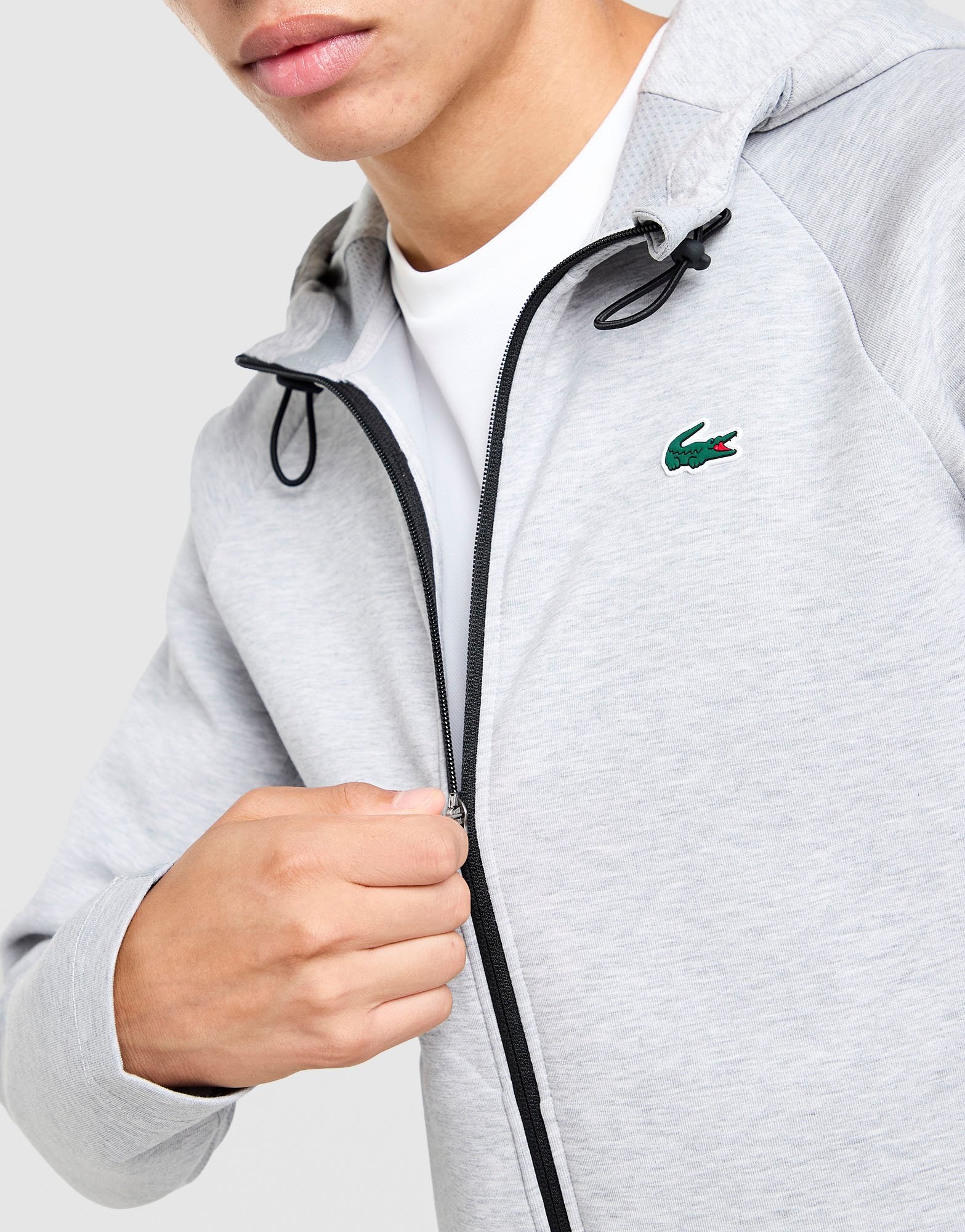 Lacoste Tech Knit Full Zip Hoodie