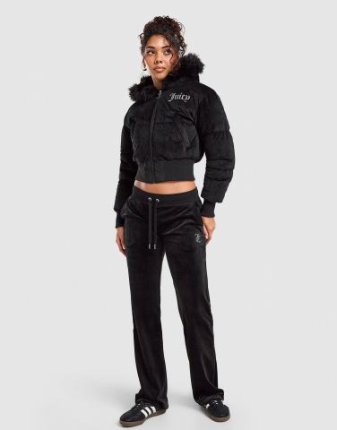 JUICY COUTURE Diamante Velour Padded Jacke