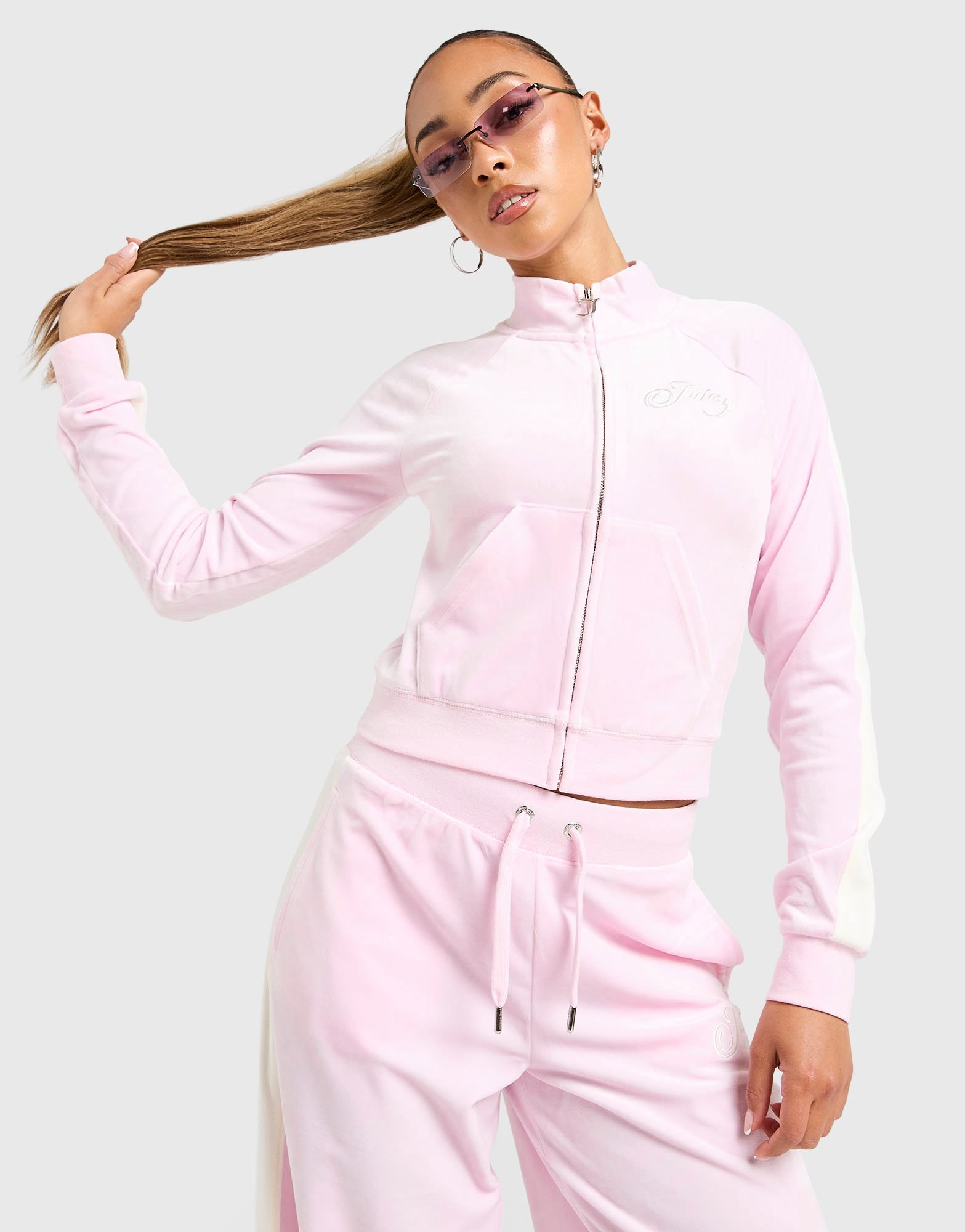 JUICY COUTURE Script Velour Trainingsoberteil