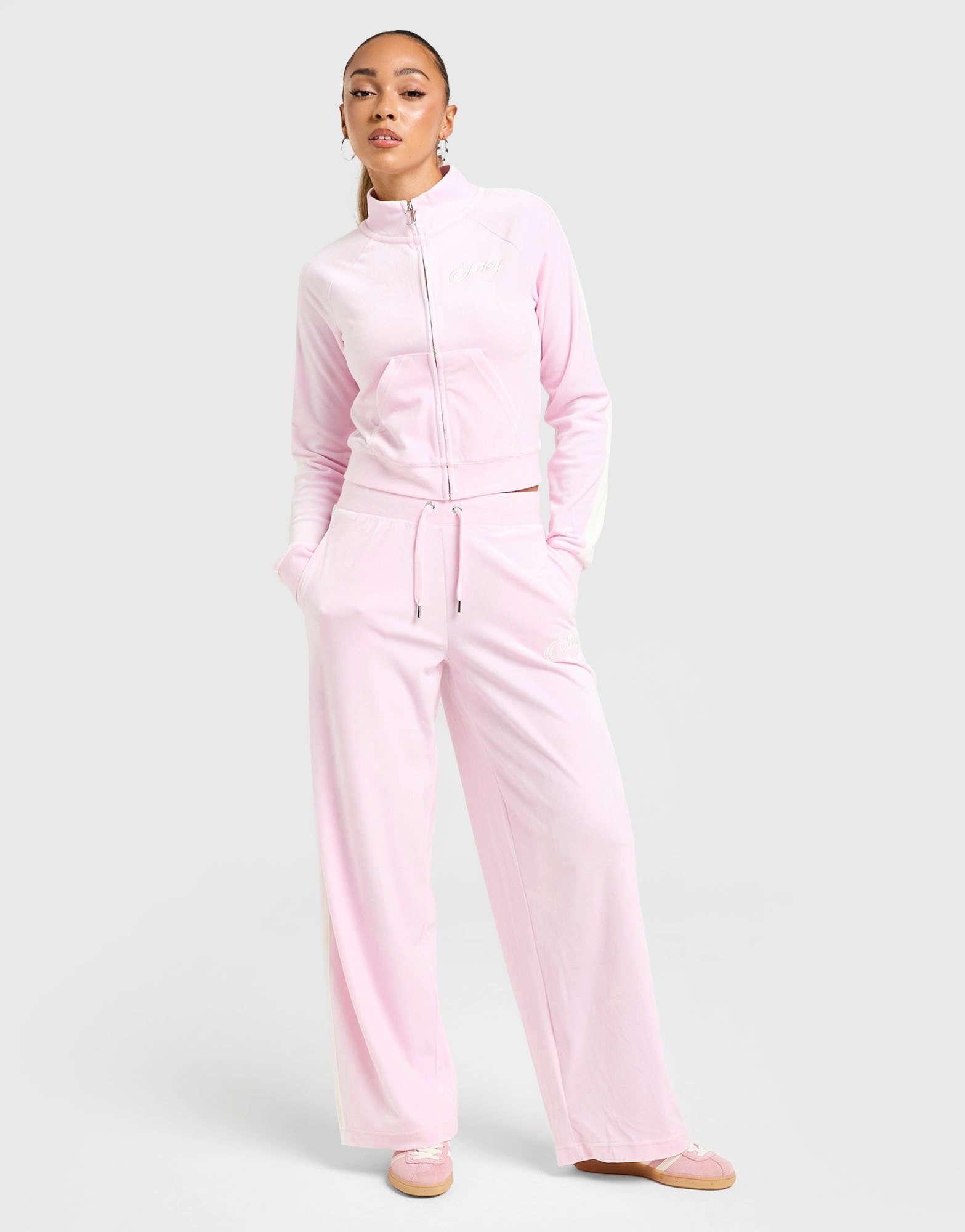 JUICY COUTURE Script Velour Trainingsoberteil