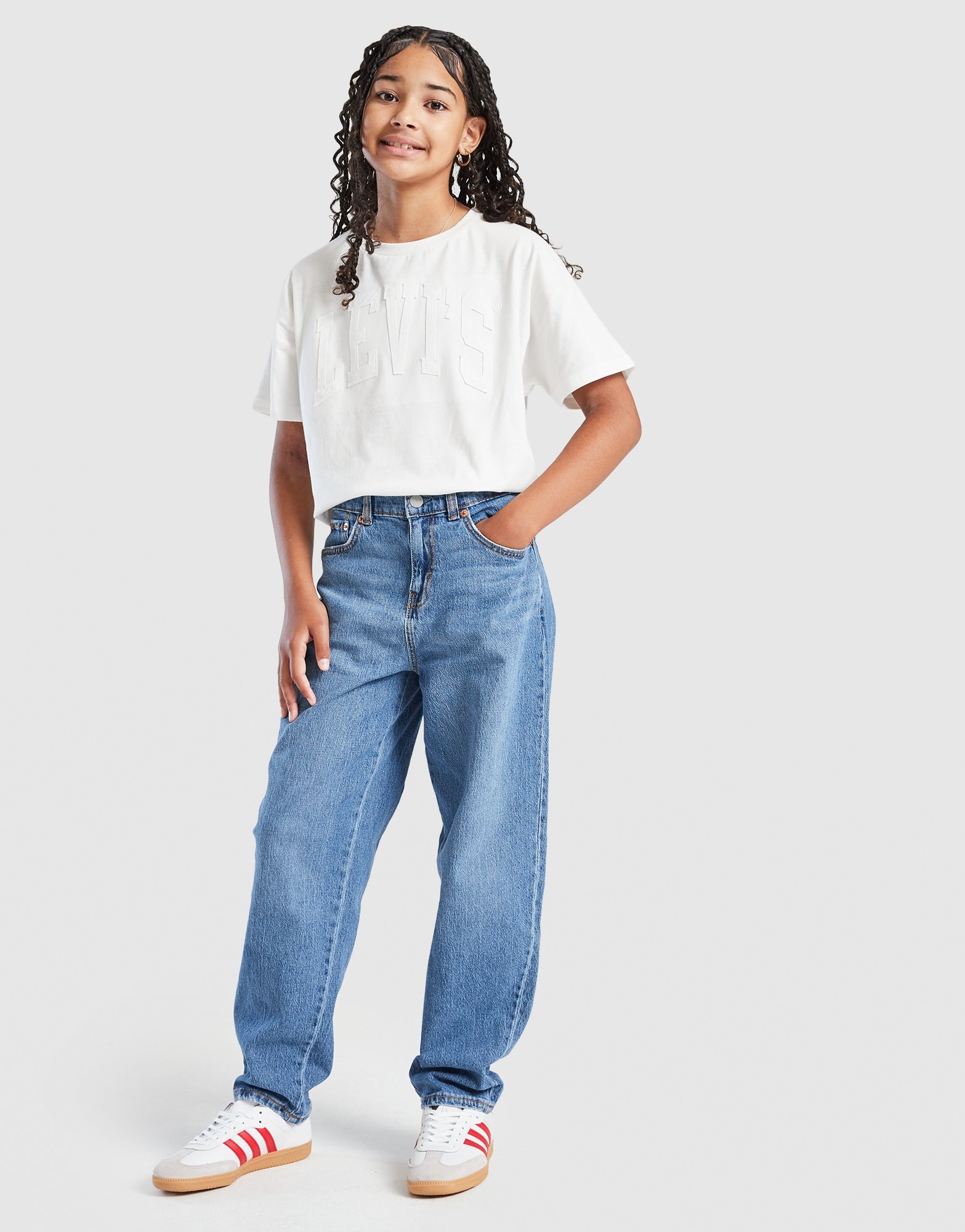 LEVI'S Girls' Baggy Barrel Jeans Kinder
