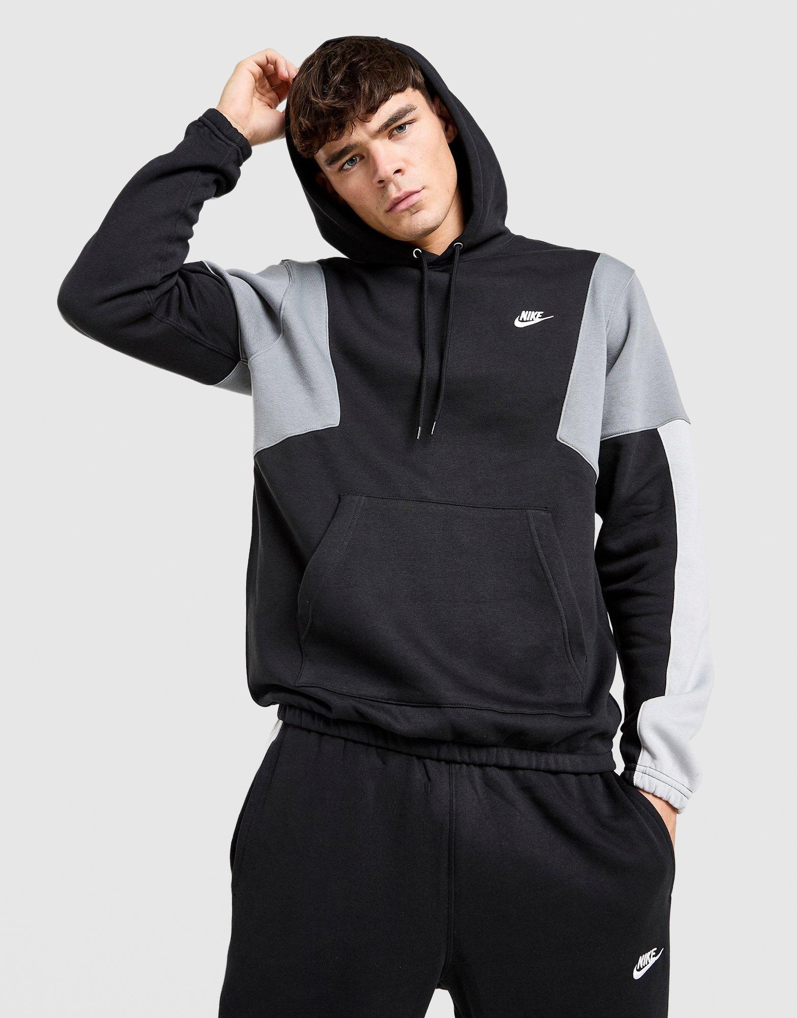 Nike Club Fleece Colour Block Hoodie