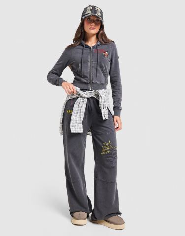 Ed Hardy Flame Tiger Wide Jogginghose Damen