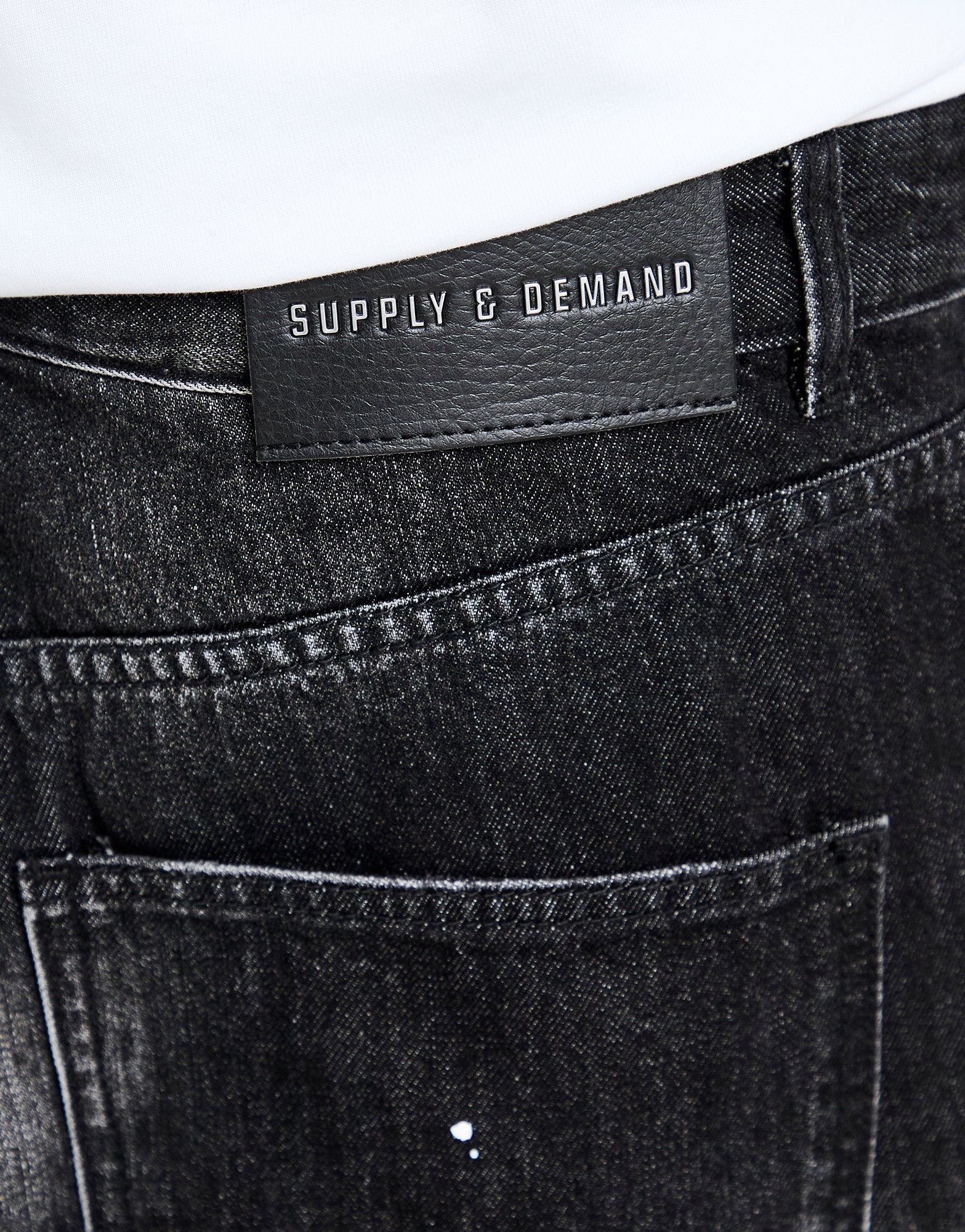 Supply & Demand Etch Relaxed Ripped Jeans
